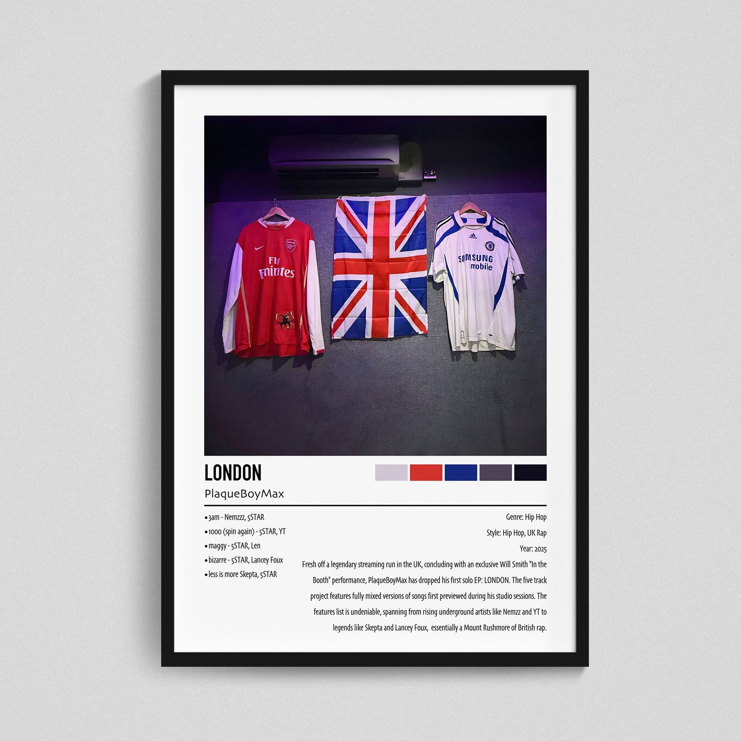 PlaqueBoyMax | LONDON | Custom Album Cover Poster Print