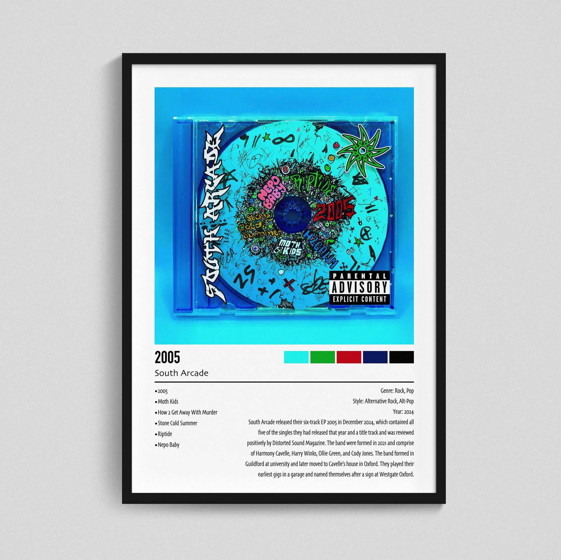 South Arcade | 2005 | Custom Album Cover Poster Print