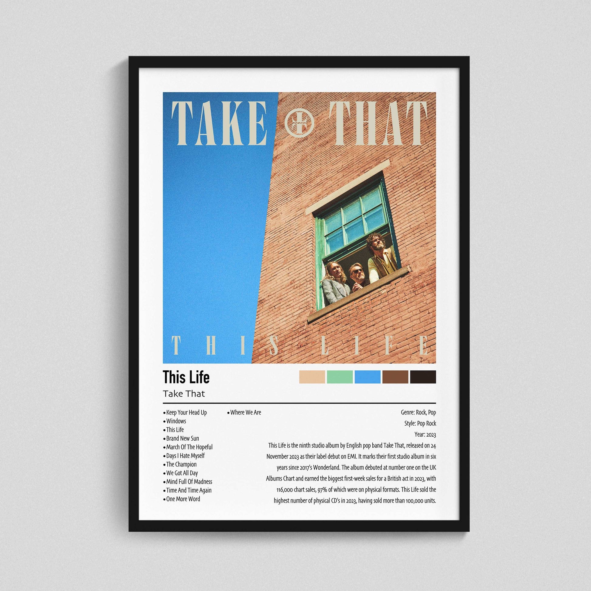 Take That | This Life | Custom Album Cover Poster Print