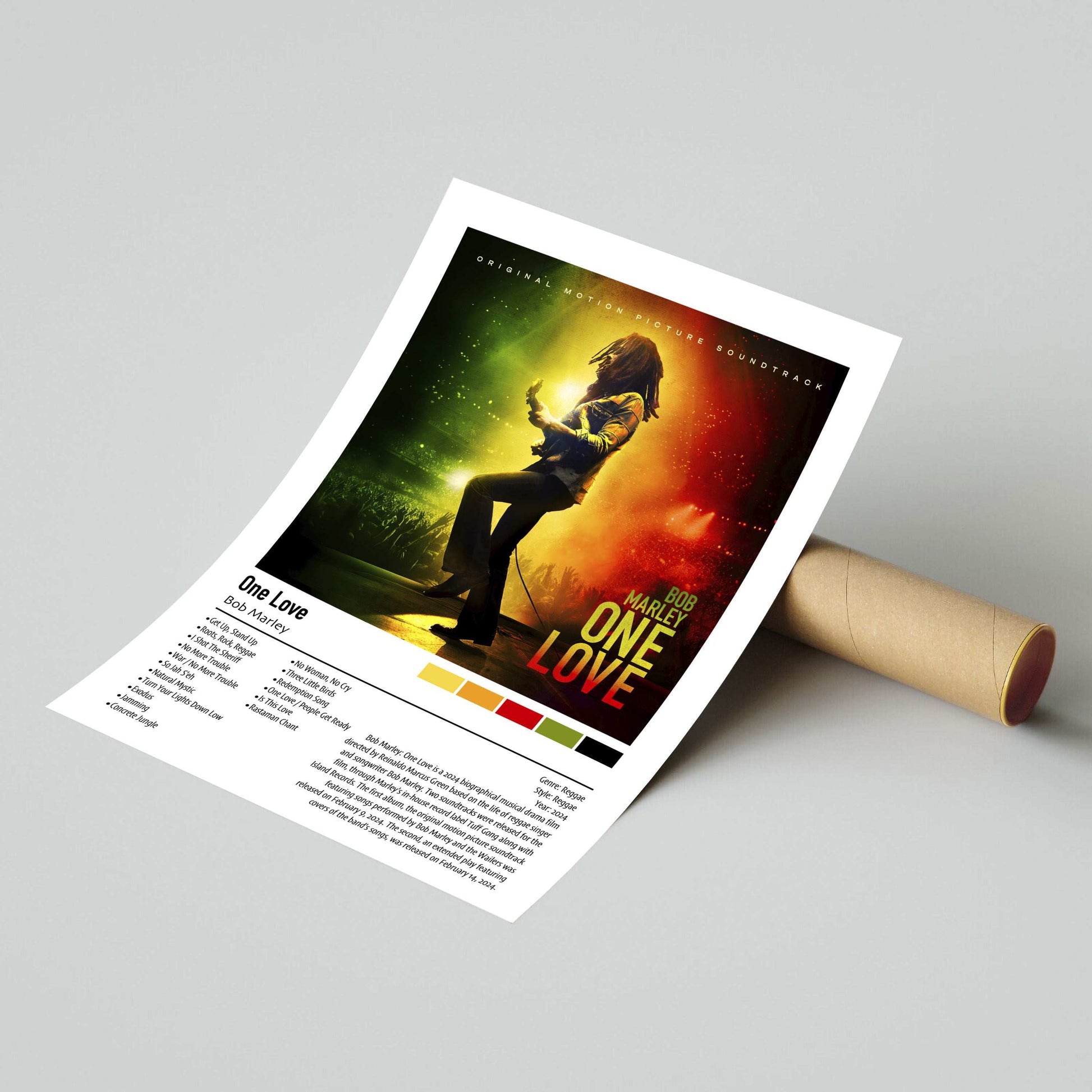 Bob Marley | One Love Soundtrack | Custom Album Cover Poster Print