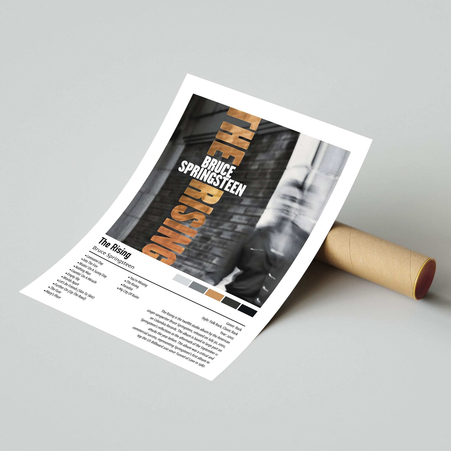 Bruce Springsteen | The Rising | Custom Album Cover Poster Print