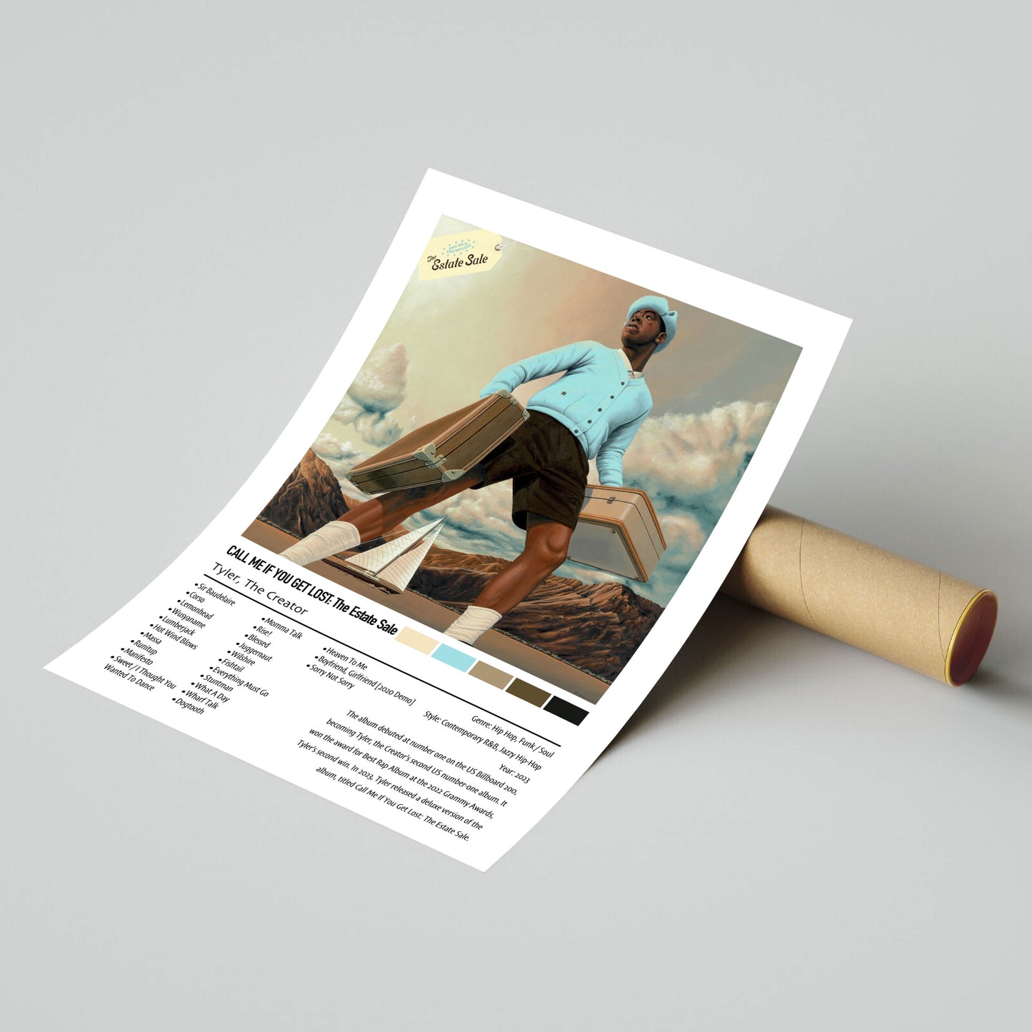 Tyler, The Creator | CALL ME IF YOU GET LOST: The Estate Sale | Custom Album Cover Poster Print