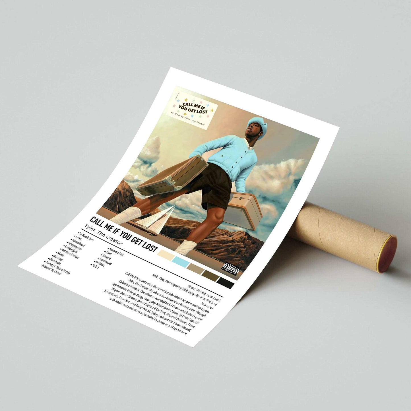 Tyler, The Creator | CALL ME IF YOU GET LOST (Alternate Cover) | Custom Album Cover Poster Print