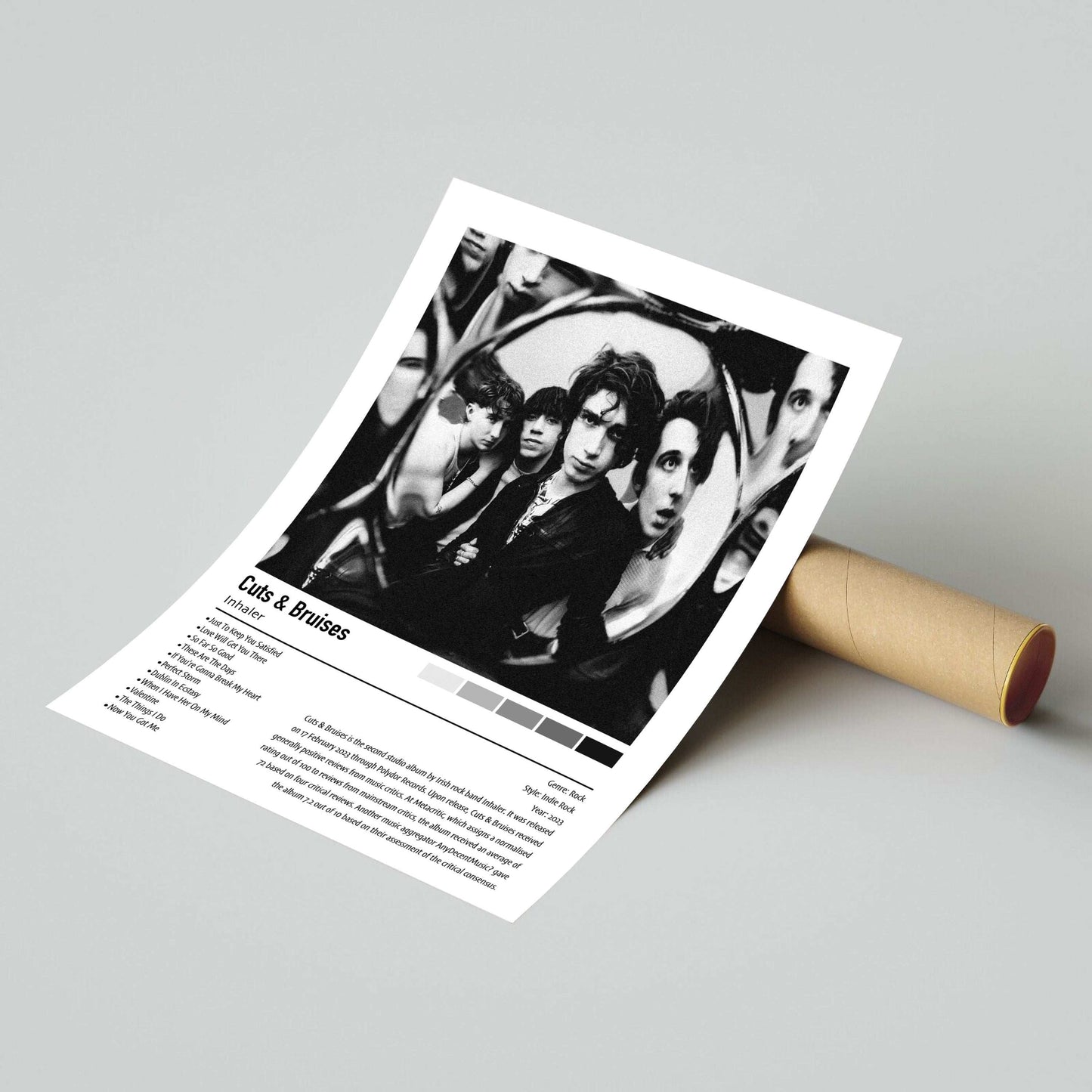 Inhaler | Cuts & Bruises | Custom Album Cover Poster Print