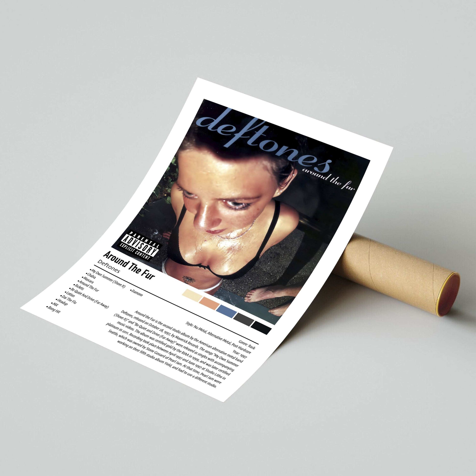 Deftones | Around The Fur | Custom Album Cover Poster Print