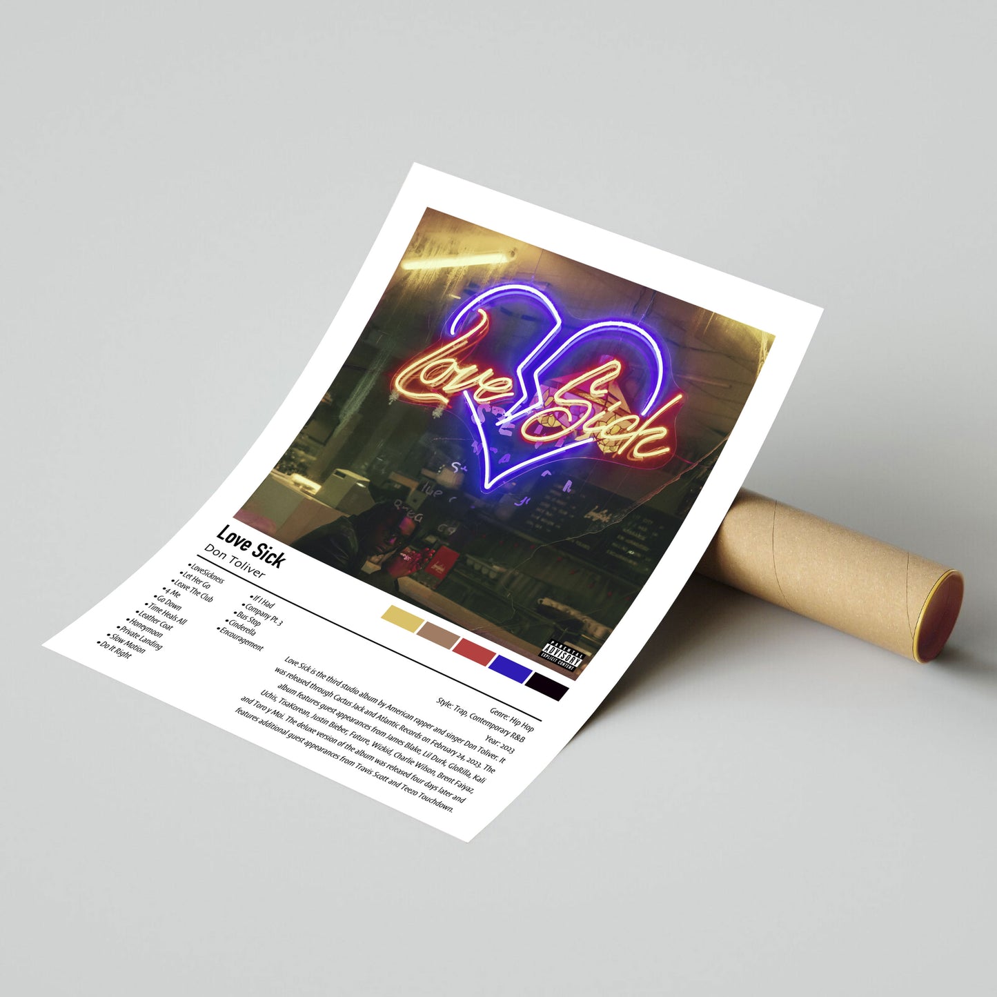 Don Toliver | Love Sick | Custom Album Cover Poster Print