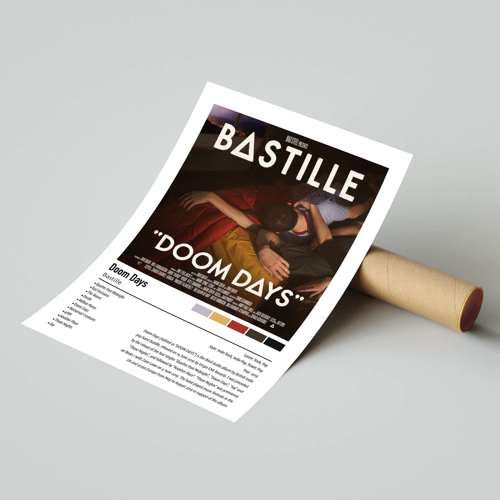 Bastille | Doom Days | Custom Album Cover Poster Print