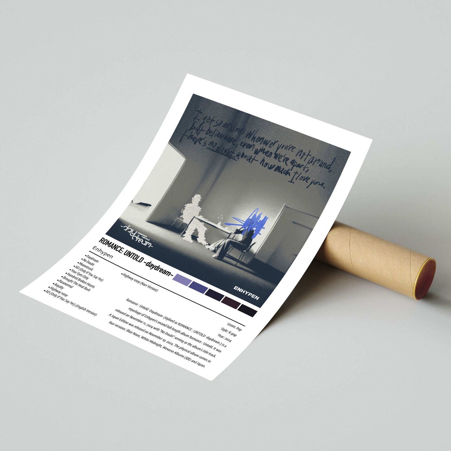 Enhypen | ROMANCE: UNTOLD -daydream- | Custom Album Cover Poster Print