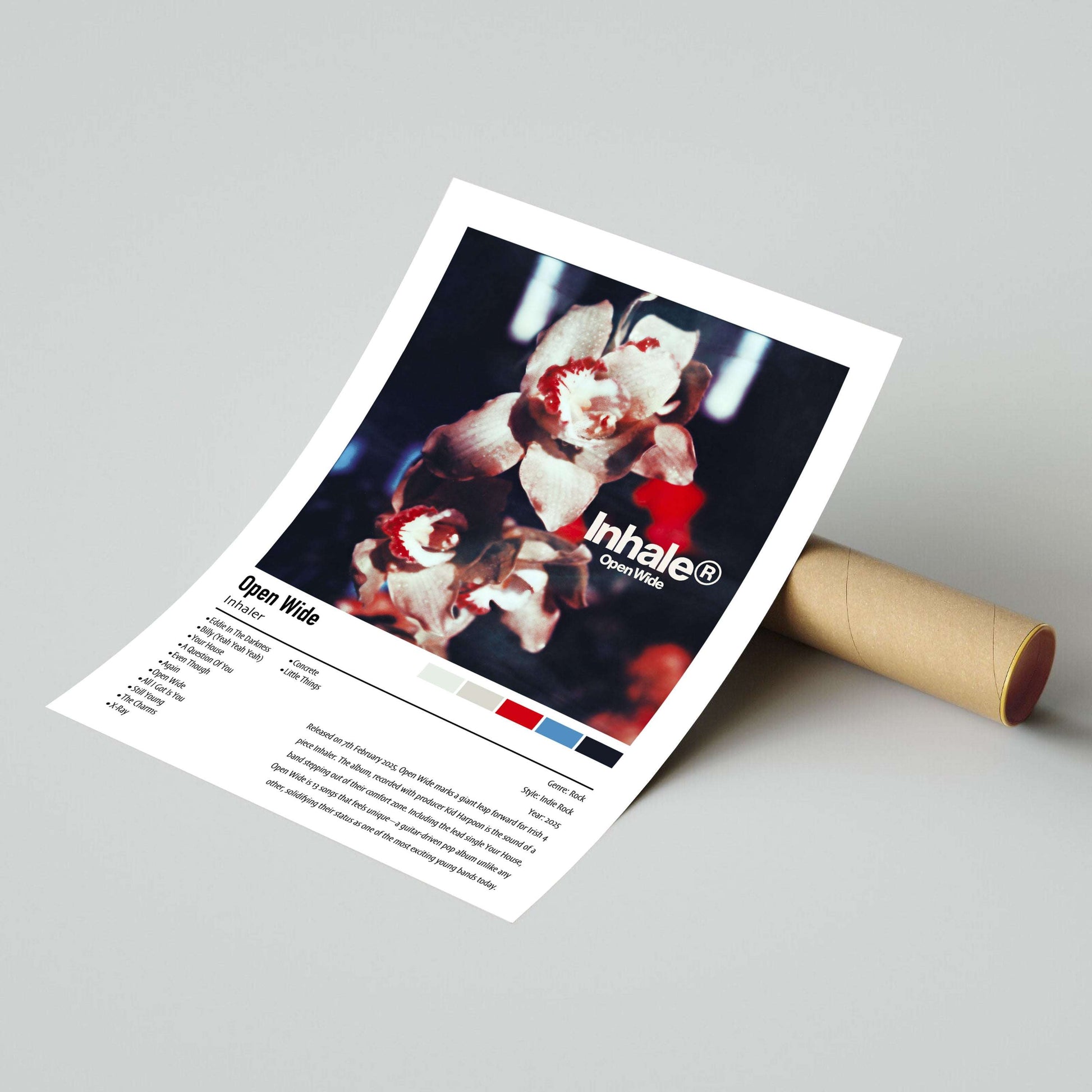 Inhaler | Open Wide | Custom Album Cover Poster Print