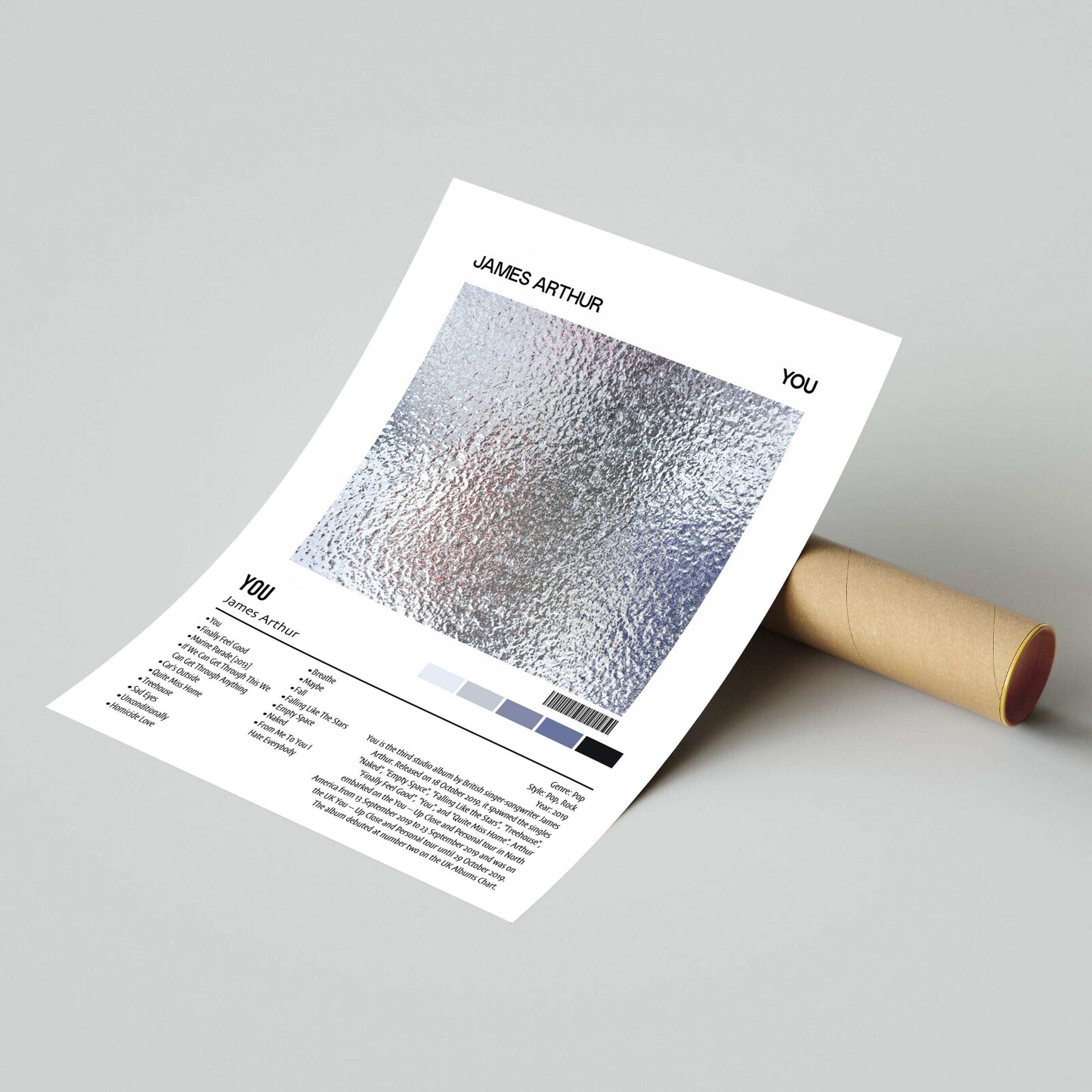 James Arthur | YOU | Custom Album Cover Poster Print