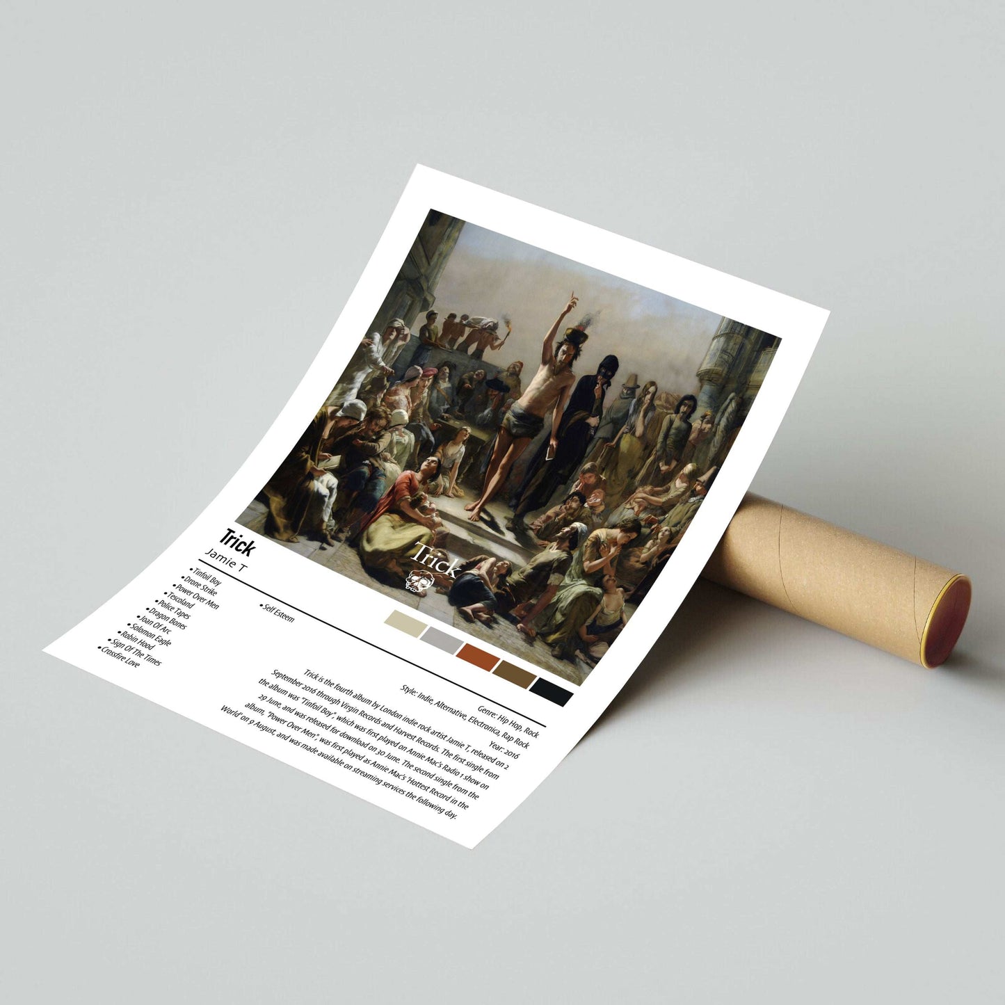 Jamie T | Trick | Custom Album Cover Poster Print