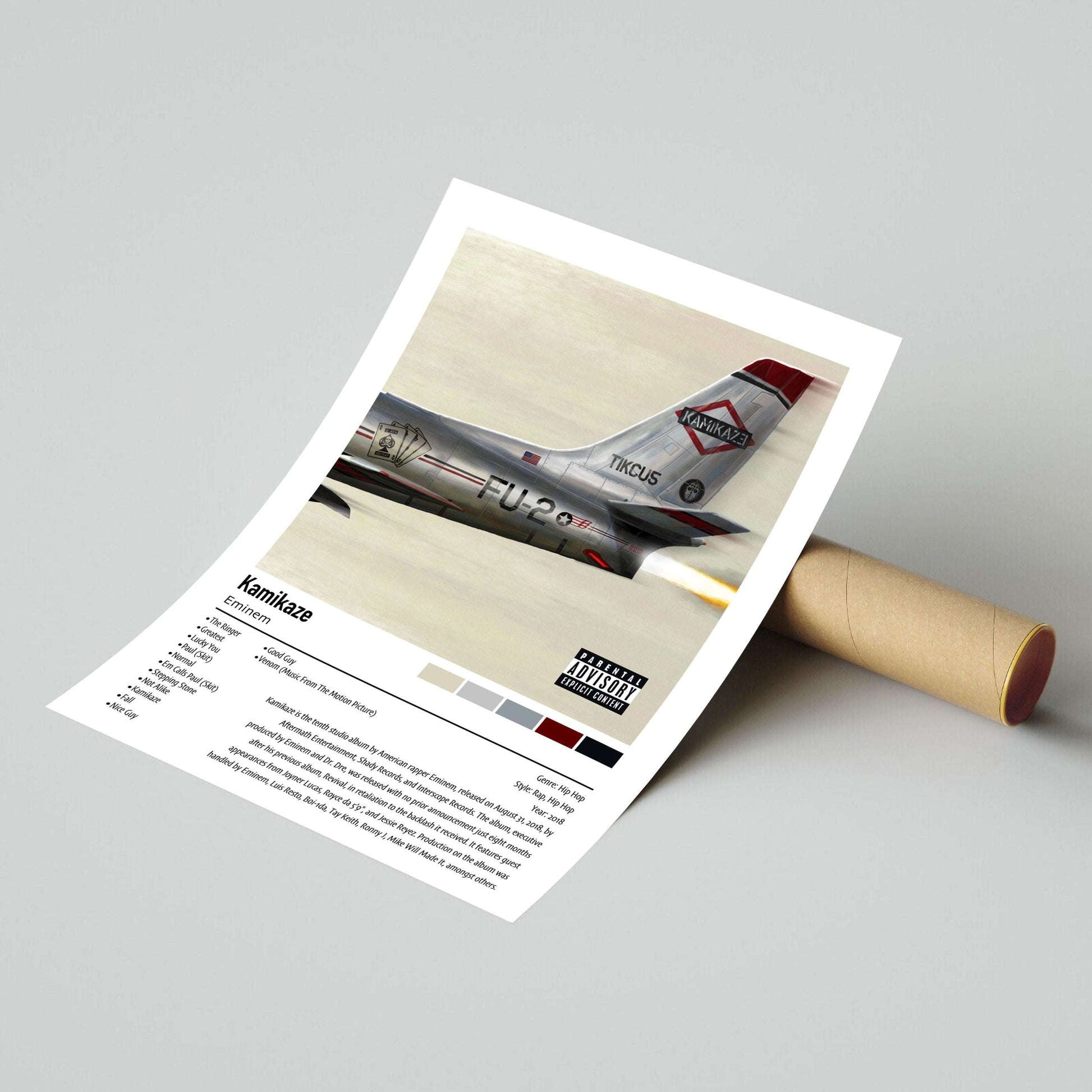 Eminem | Kamikaze | Custom Album Cover Poster Print