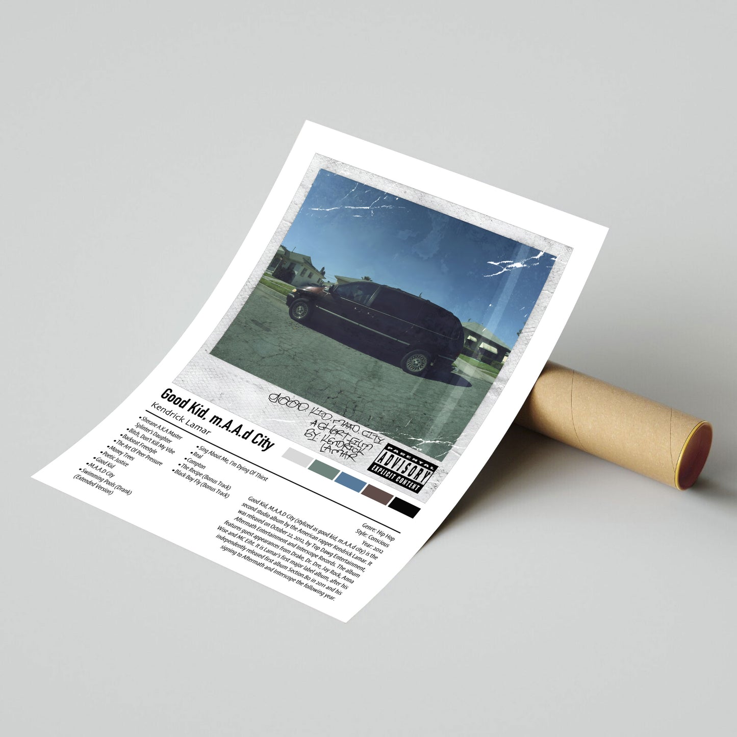 Kendrick Lamar | Good Kid, m.A.A.d City (Deluxe) | Custom Album Cover Poster Print