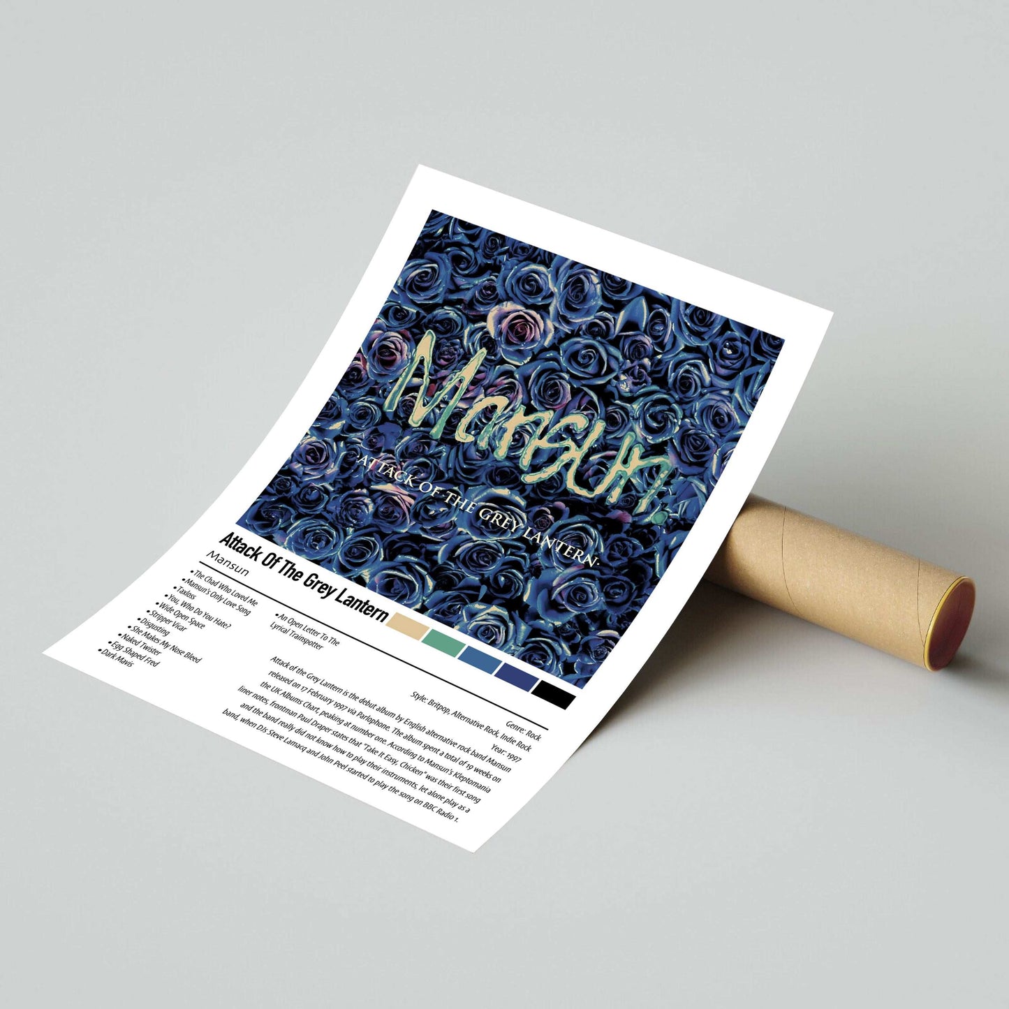 Mansun | Attack Of The Grey Lantern | Custom Album Cover Poster Print