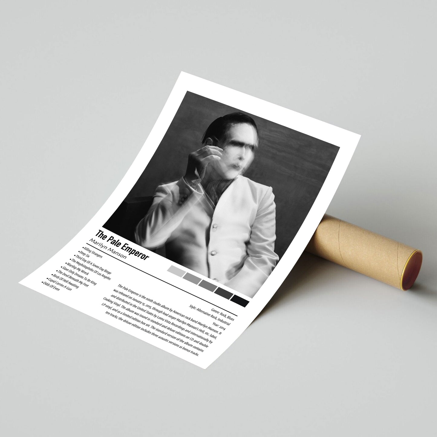 Marilyn Manson | The Pale Emperor | Custom Album Cover Poster Print