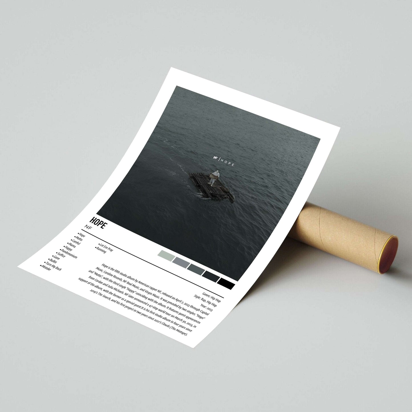 NF | HOPE | Custom Album Cover Poster Print