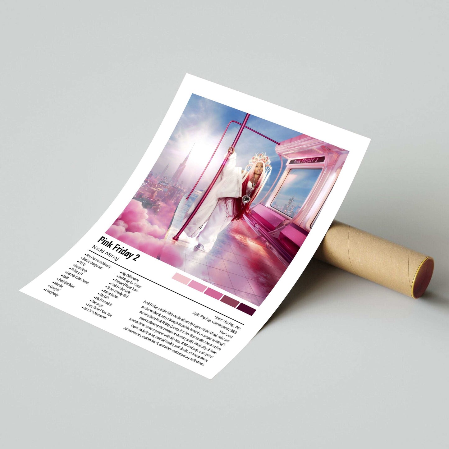 Nicki Minaj | Pink Friday 2 | Custom Album Cover Poster Print