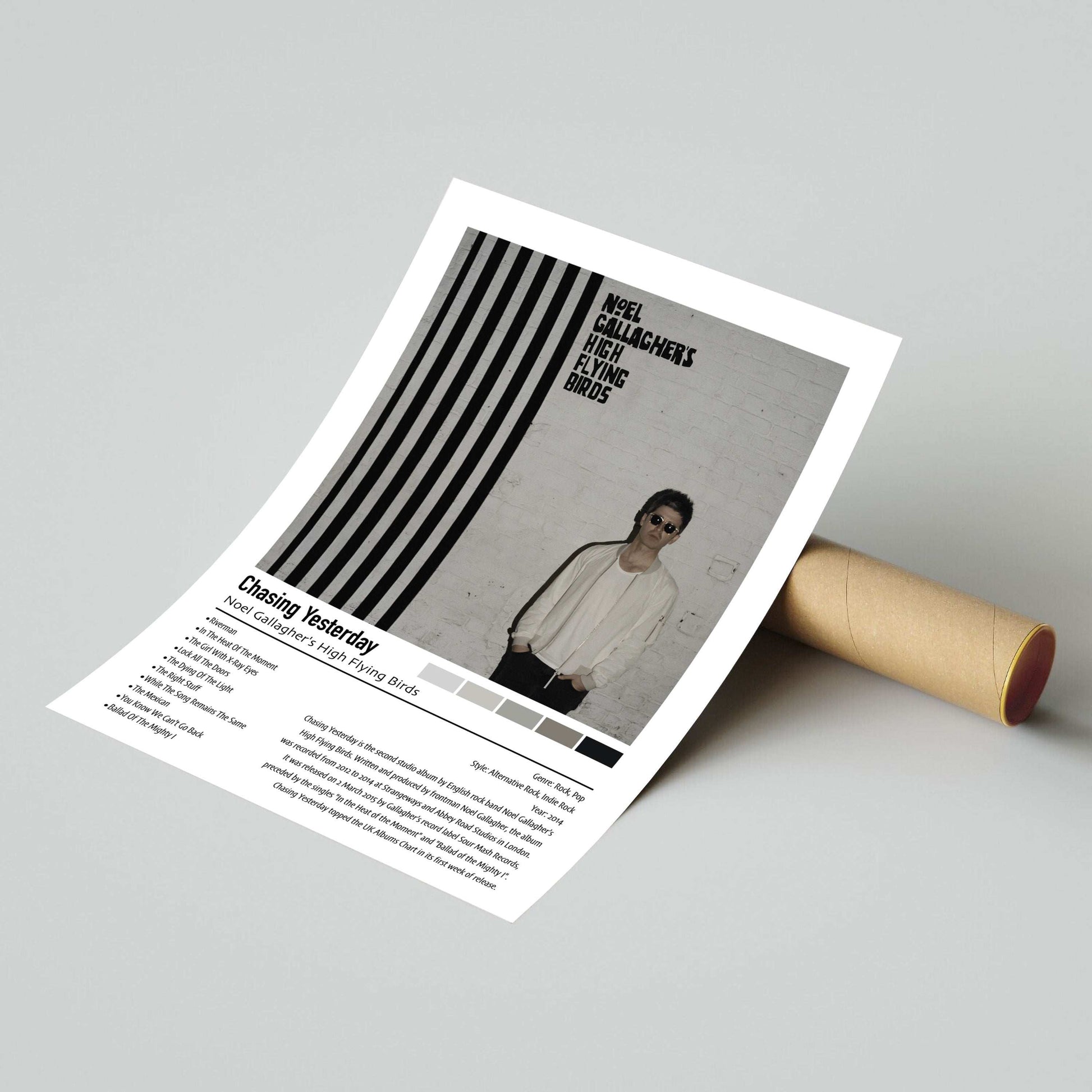 Noel Gallagher's High Flying Birds | Chasing Yesterday | Custom Album Cover Poster Print