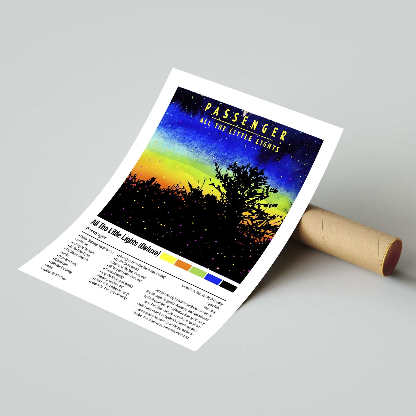 Passenger | All The Little Lights (Deluxe) | Custom Album Cover Poster Print