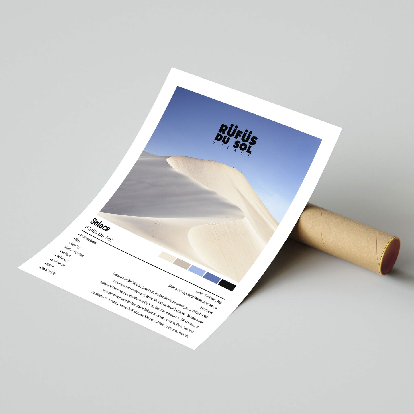 Rüfüs Du Sol | Solace | Custom Album Cover Poster Print