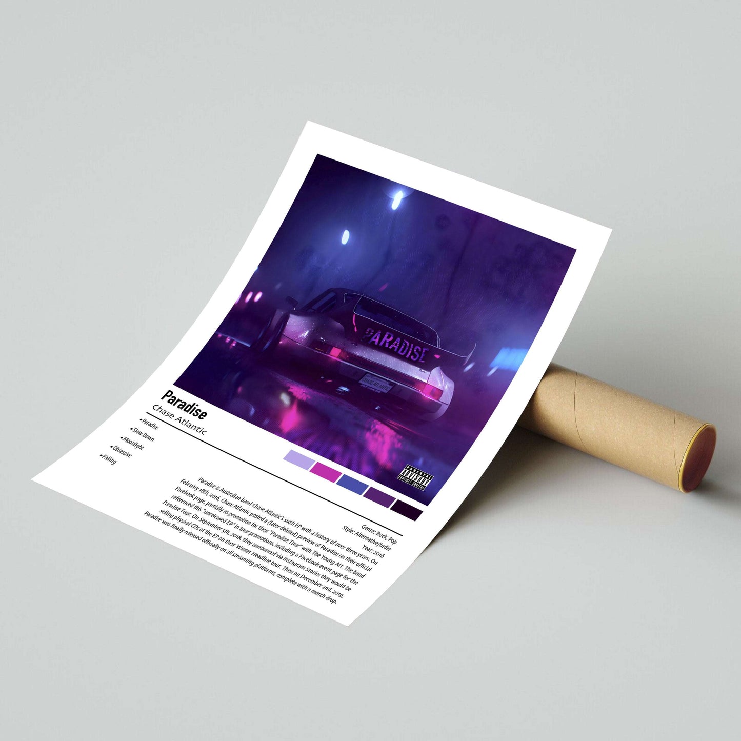 Chase Atlantic | Paradise | Custom Album Cover Poster Print
