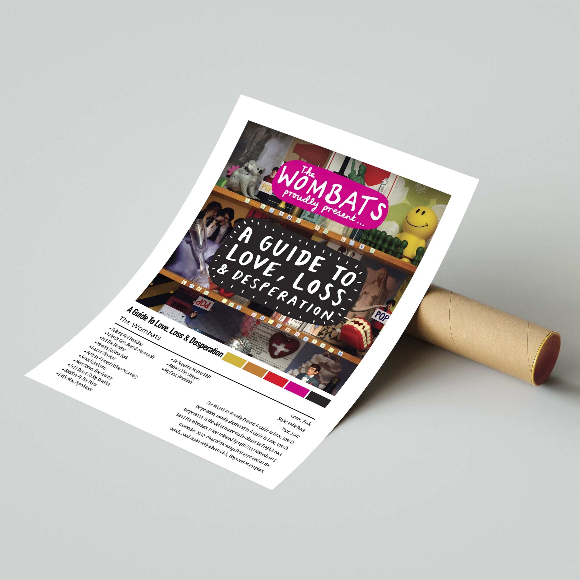 Wombats | A Guide To Love, Loss and Desperation | Custom Album Cover Poster Print