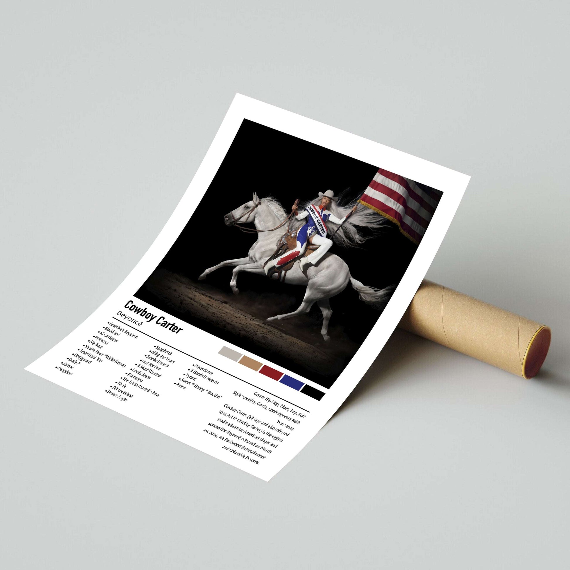 Beyoncé | Cowboy Carter | Custom Album Cover Poster Print