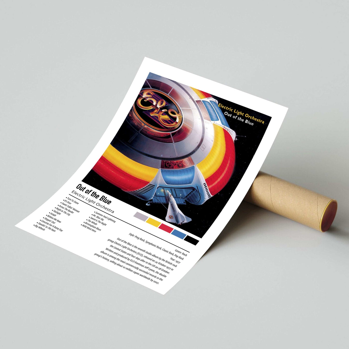 Electric Light Orchestra | Out of the Blue | Custom Album Cover Poster Print