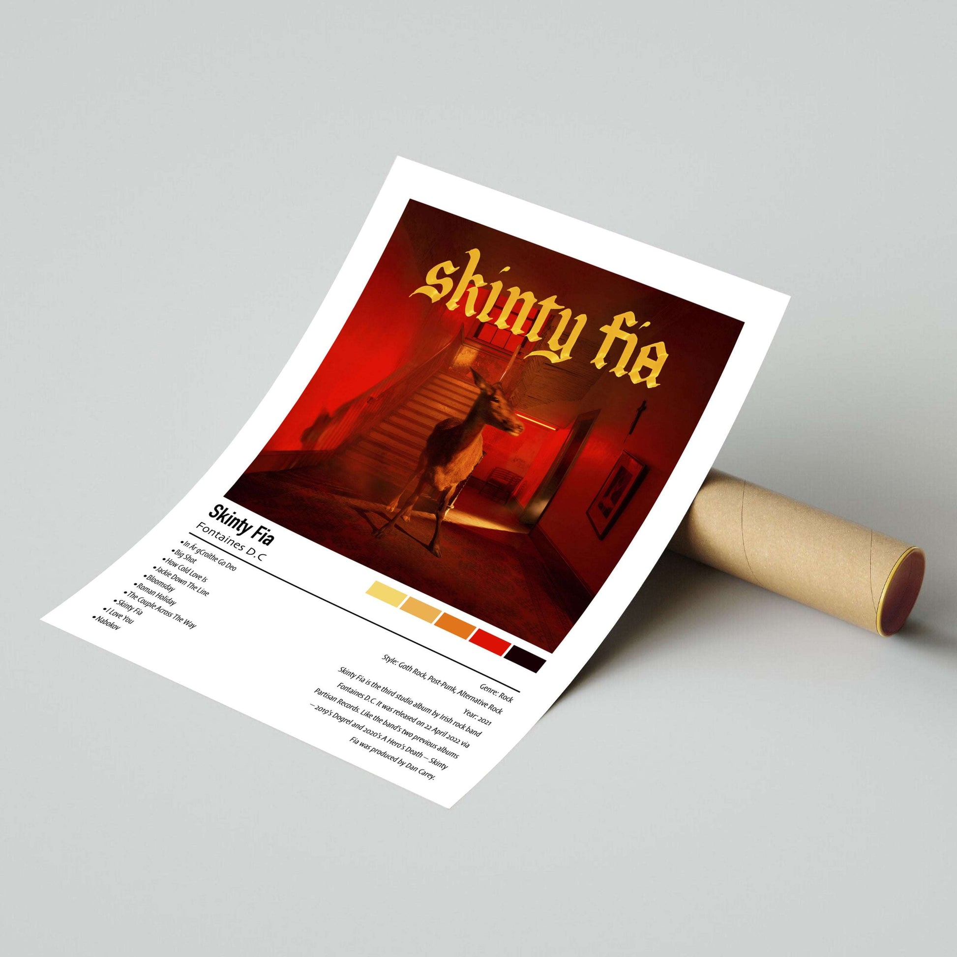 Fontaines D.C. | Skinty Fia | Custom Album Cover Poster Print