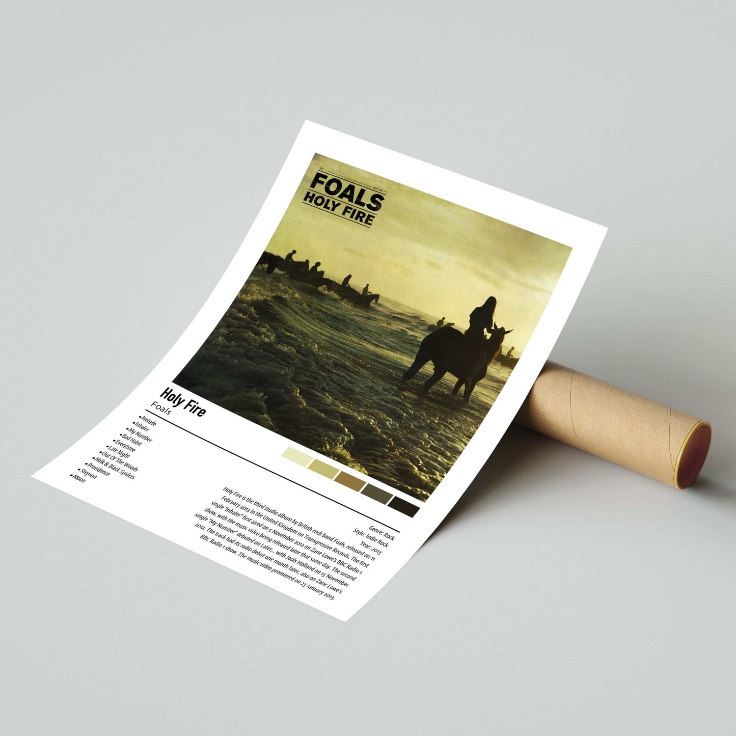 Foals | Holy Fire | Custom Album Cover Poster Print