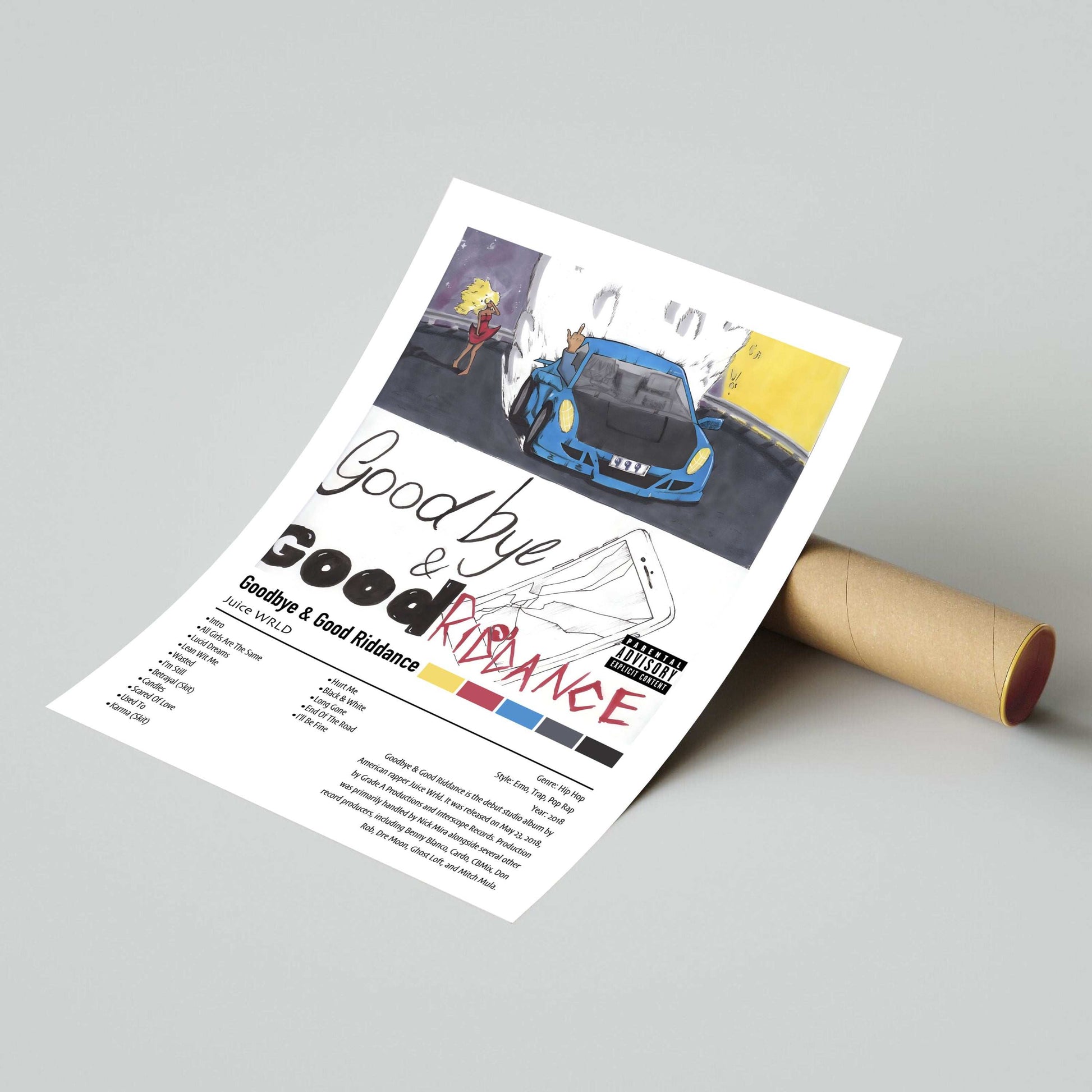 Juice WRLD | Goodbye & Good Riddance | Custom Album Cover Poster Print