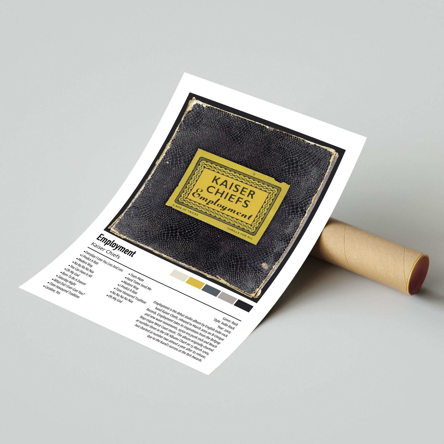 Kaiser Chiefs | Employment | Custom Album Cover Poster Print