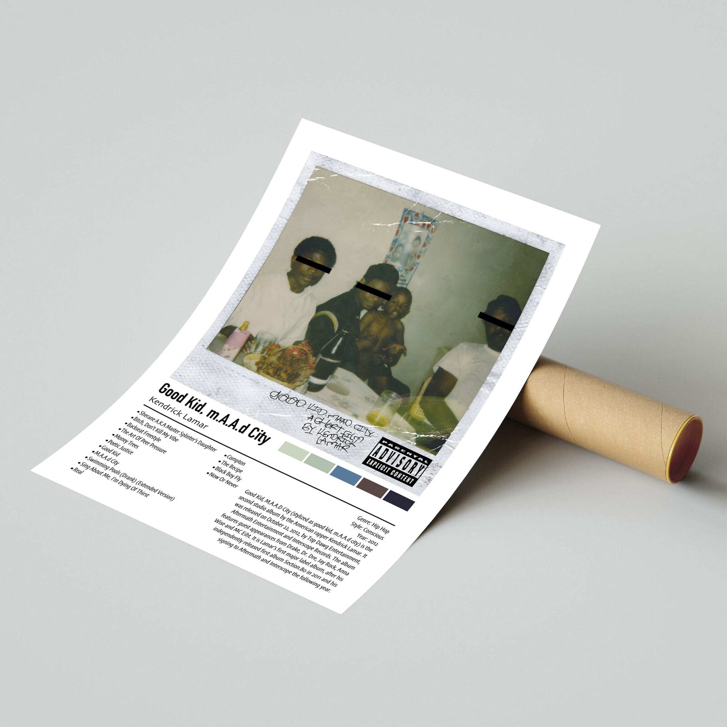 Kendrick Lamar | Good Kid, m.A.A.d City | Custom Album Cover Poster Print