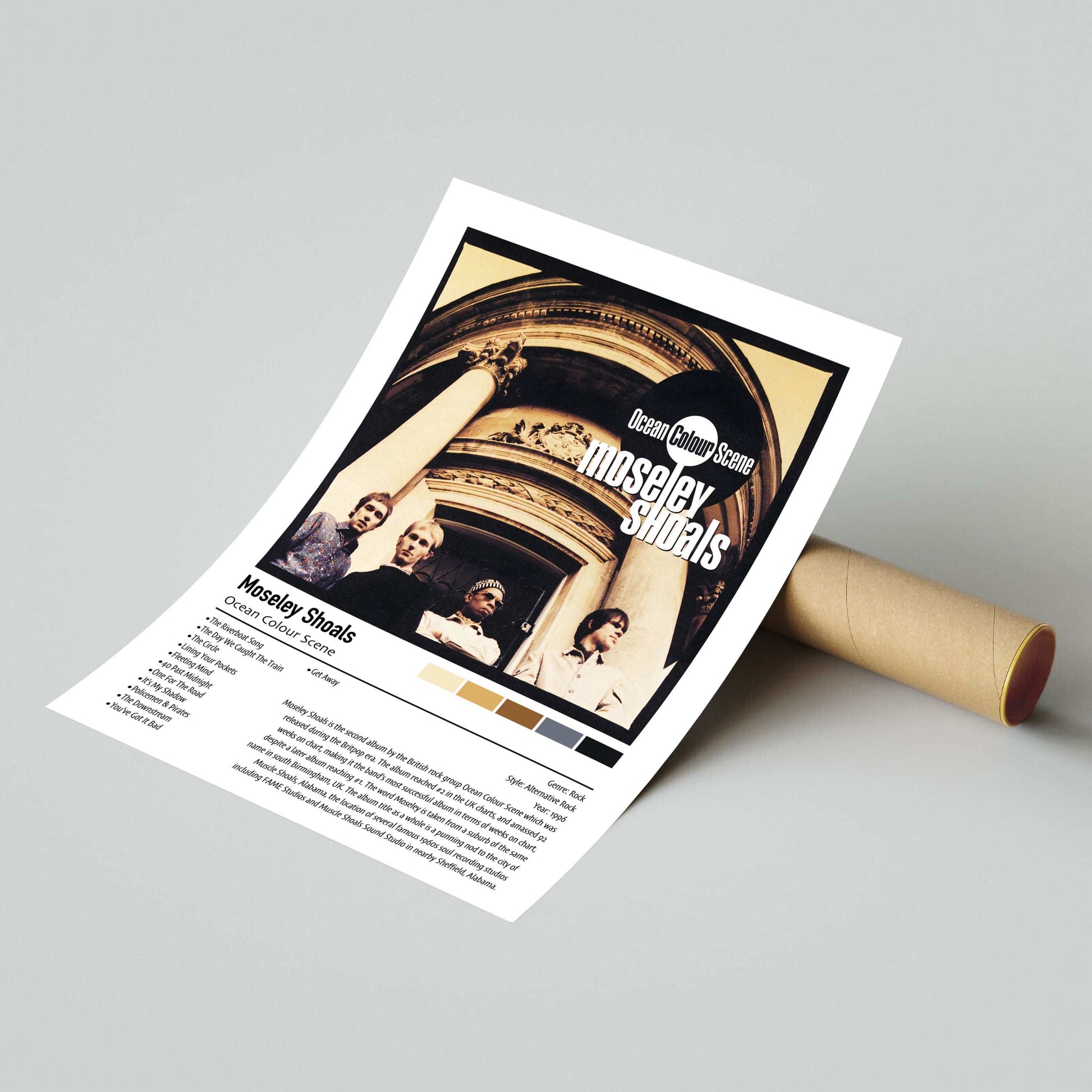 Ocean Colour Scene | Moseley Shoals | Custom Album Cover Poster Print