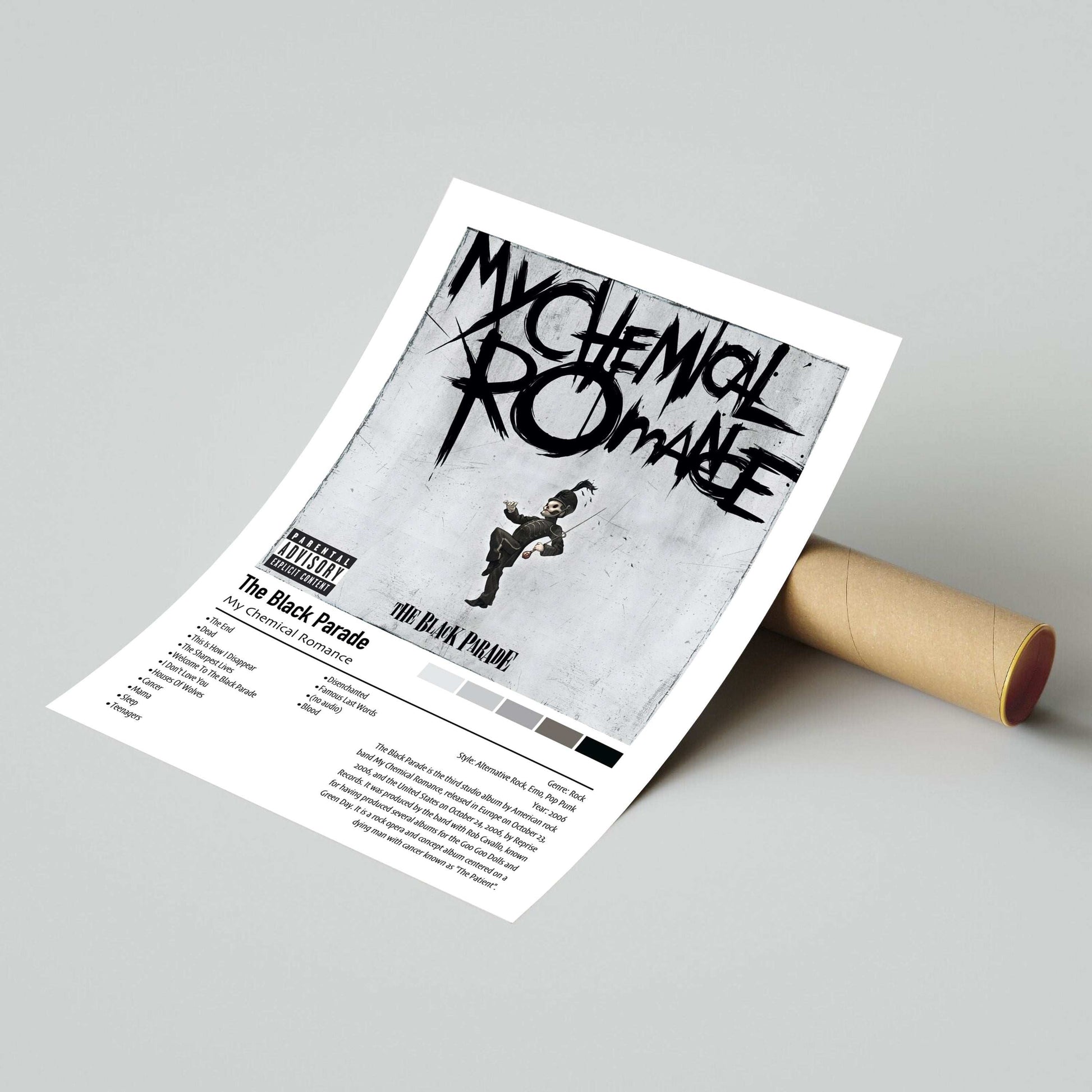 My Chemical Romance | The Black Parade | Custom Album Cover Poster Print