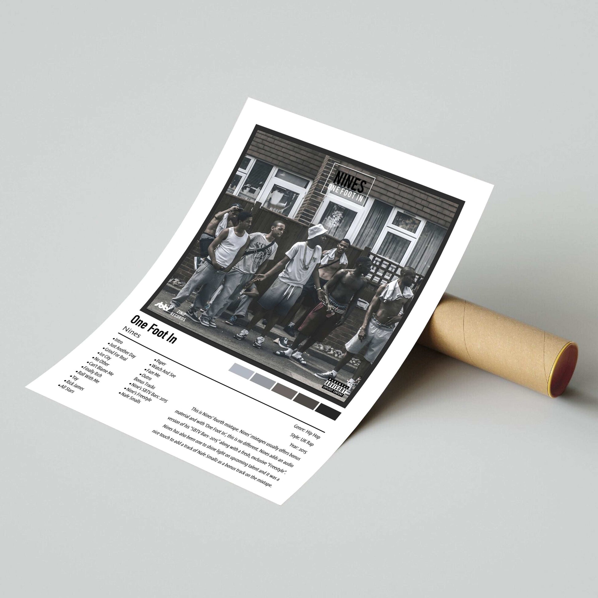 Nines | One Foot In | Custom Album Cover Poster Print