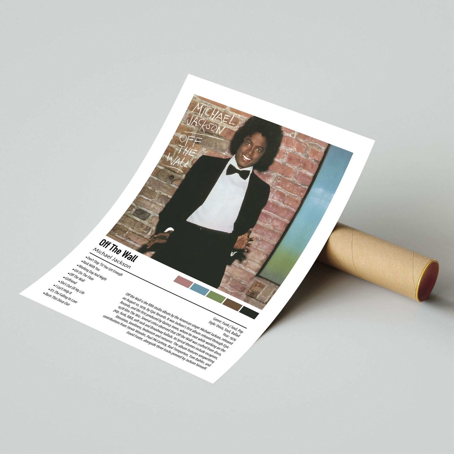 Michael Jackson | Off The Wall | Custom Album Cover Poster Print