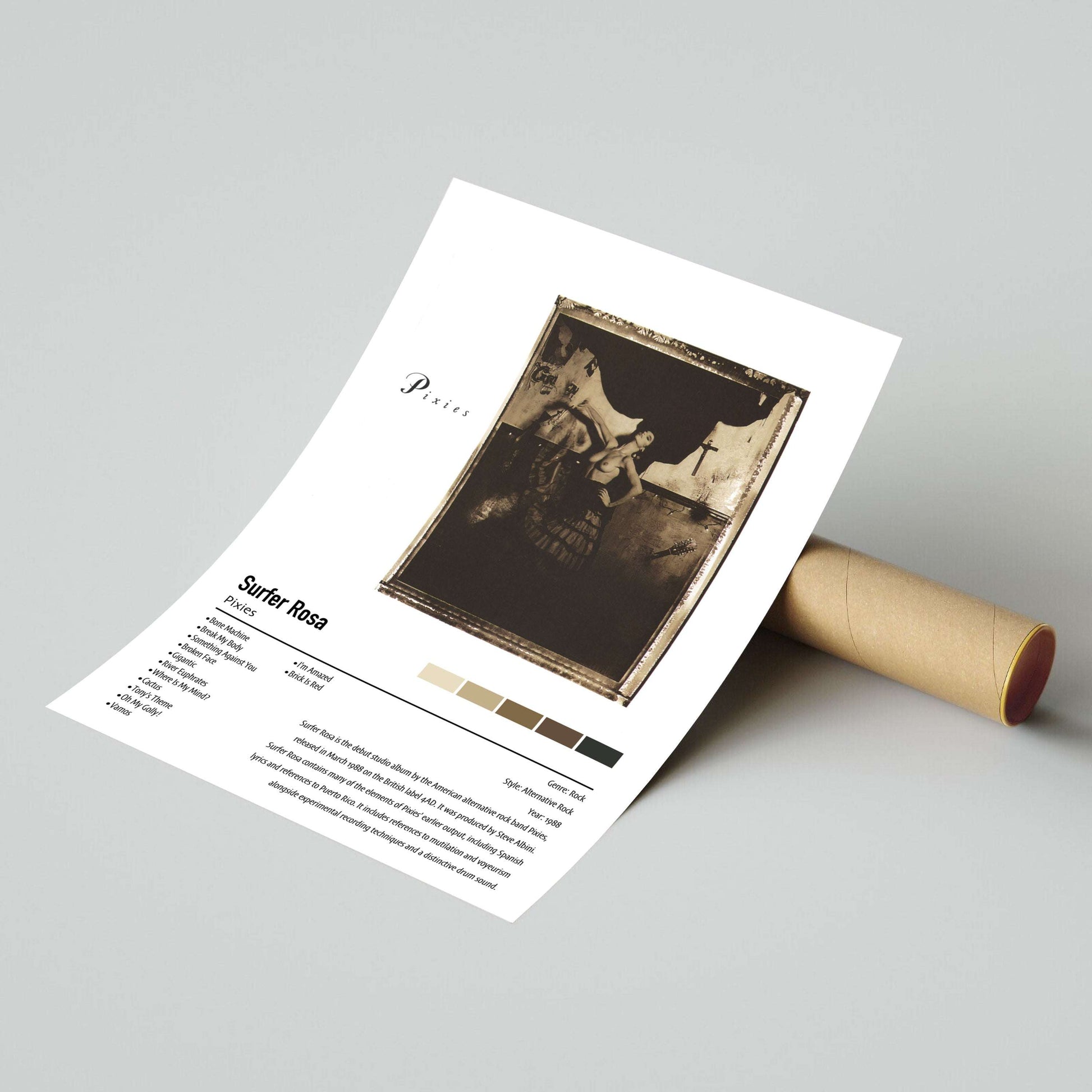 Pixies | Surfer Rosa | Custom Album Cover Poster Print