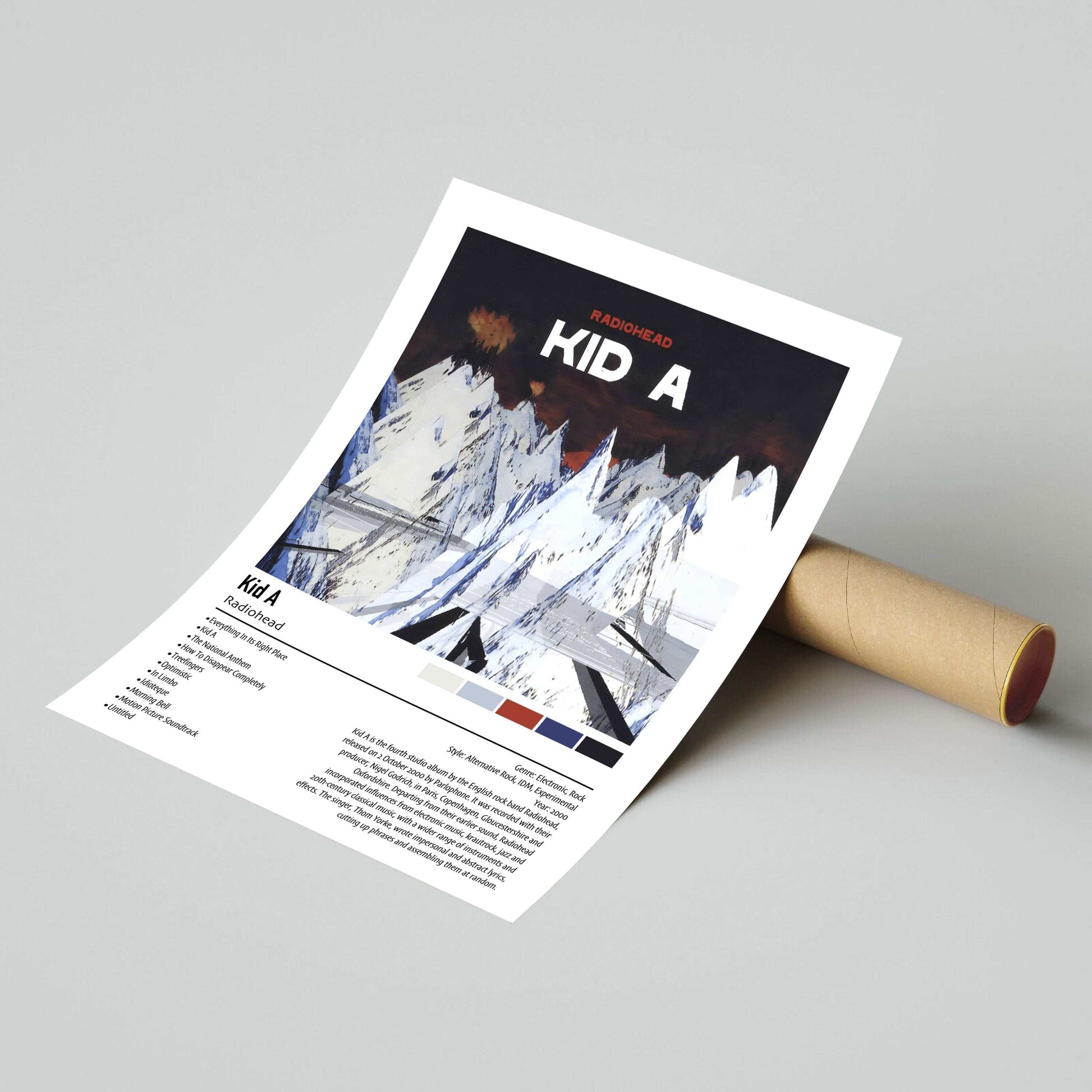 Radiohead | Kid A | Custom Album Cover Poster Print