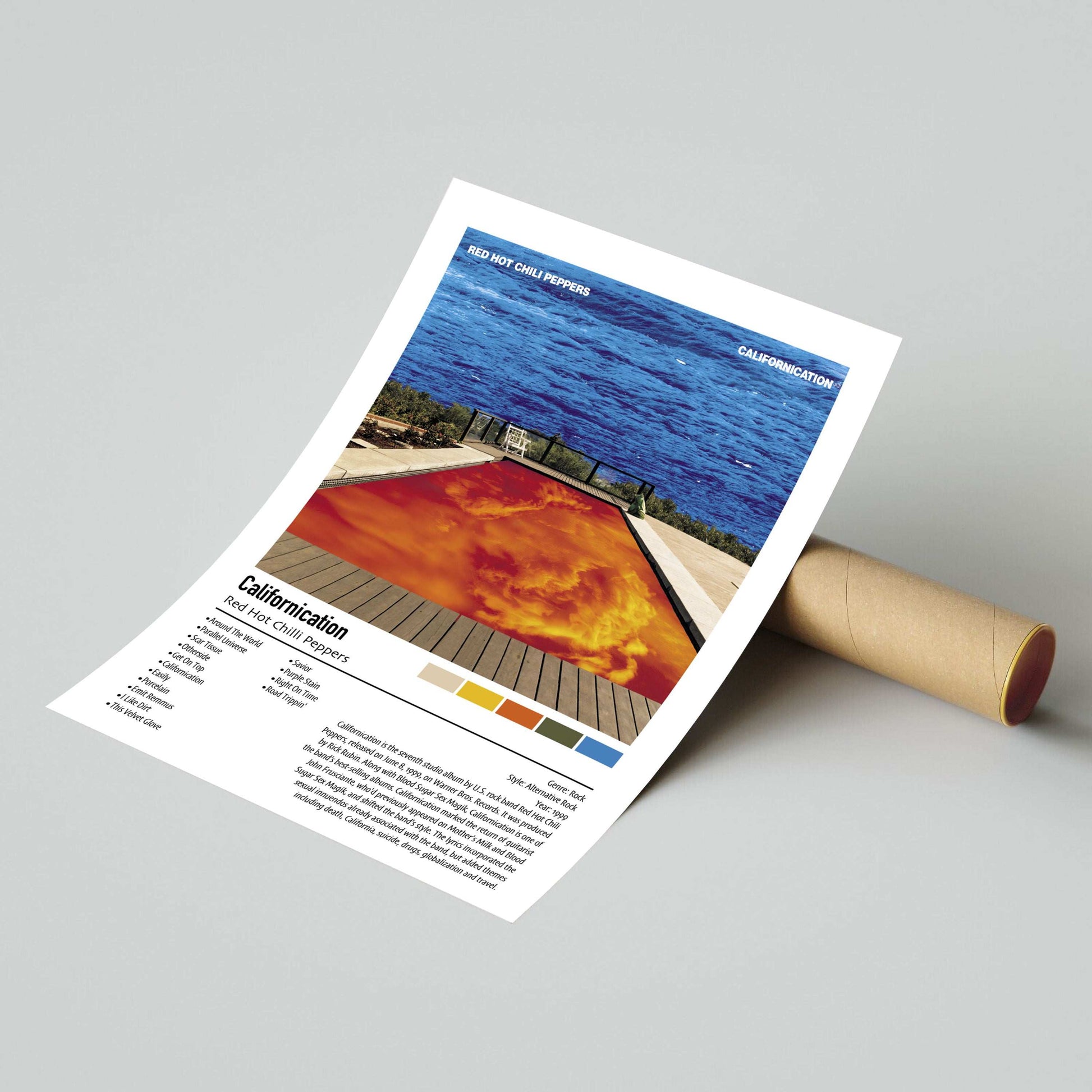 Red Hot Chilli Peppers | Californication | Custom Album Cover Poster Print