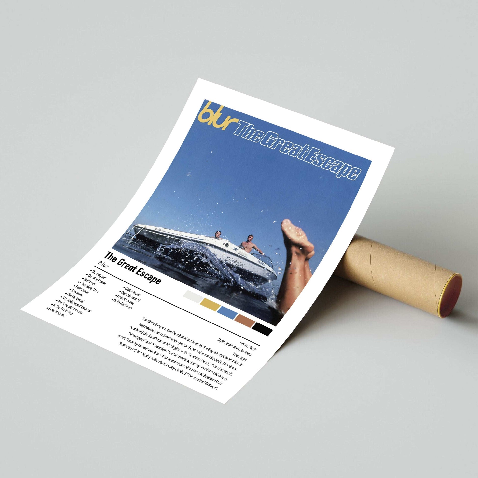 Blur | The Great Escape | Custom Album Cover Poster Print