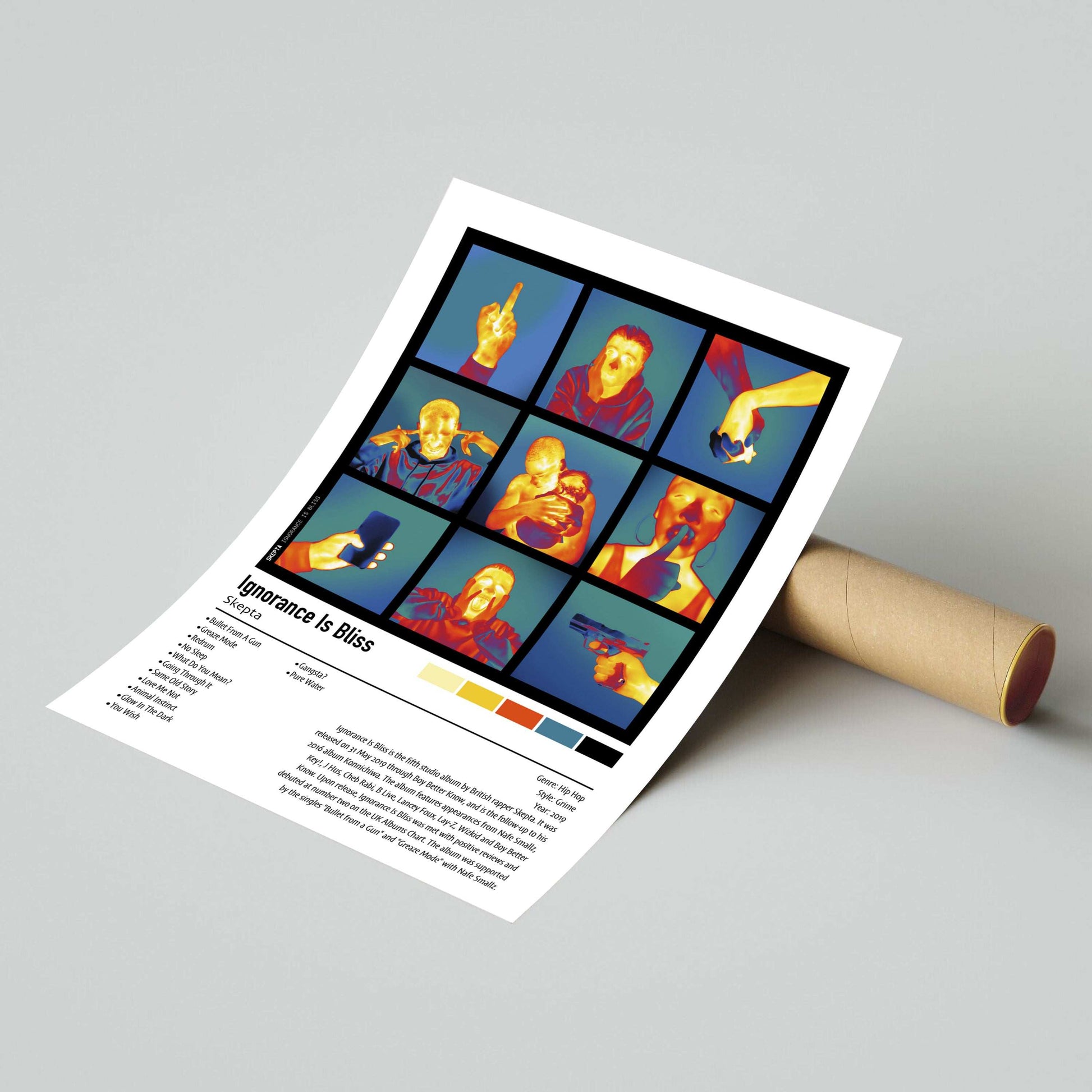 Skepta | Ignorance Is Bliss | Custom Album Cover Poster Print