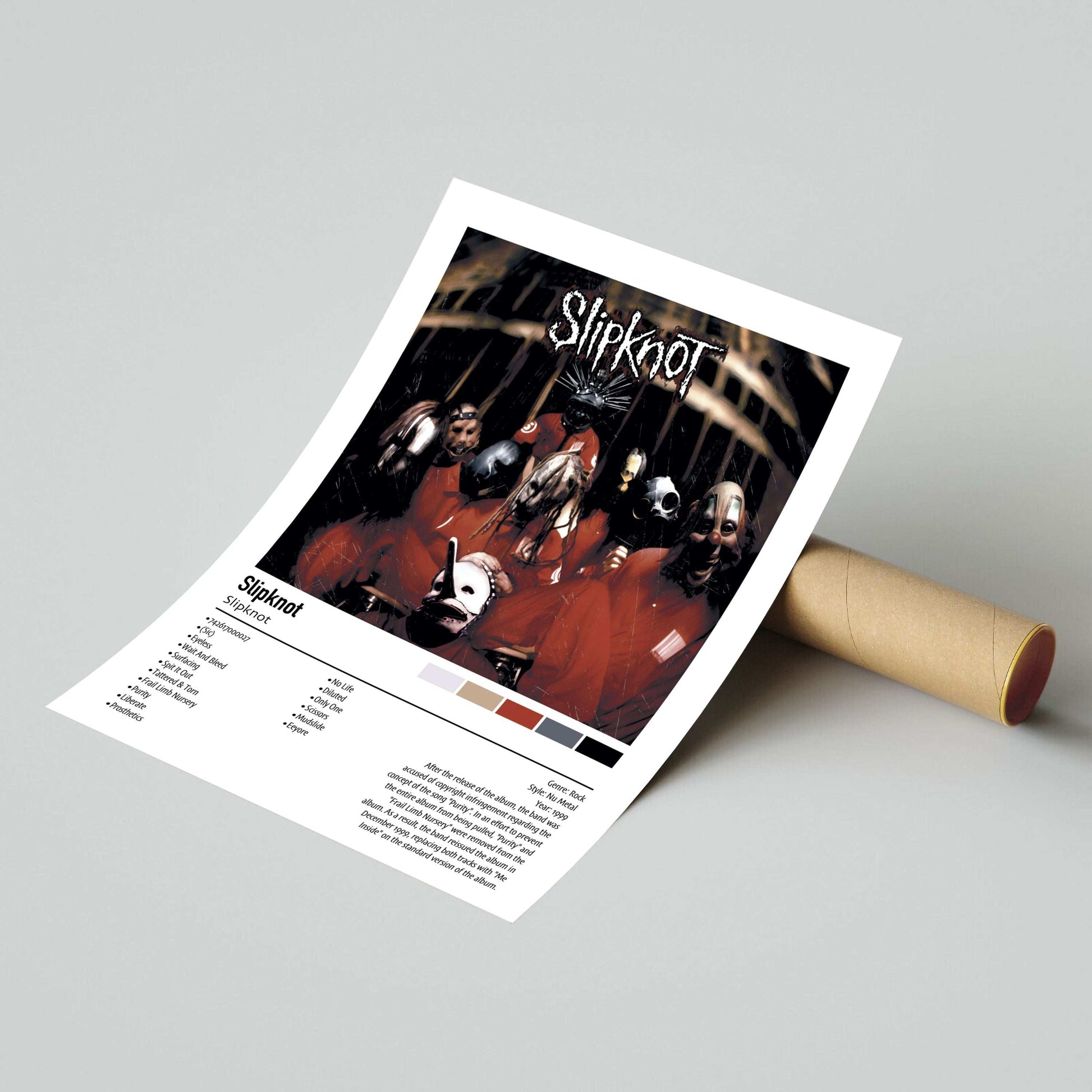 Slipknot | Slipknot | Custom Album Cover Poster Print