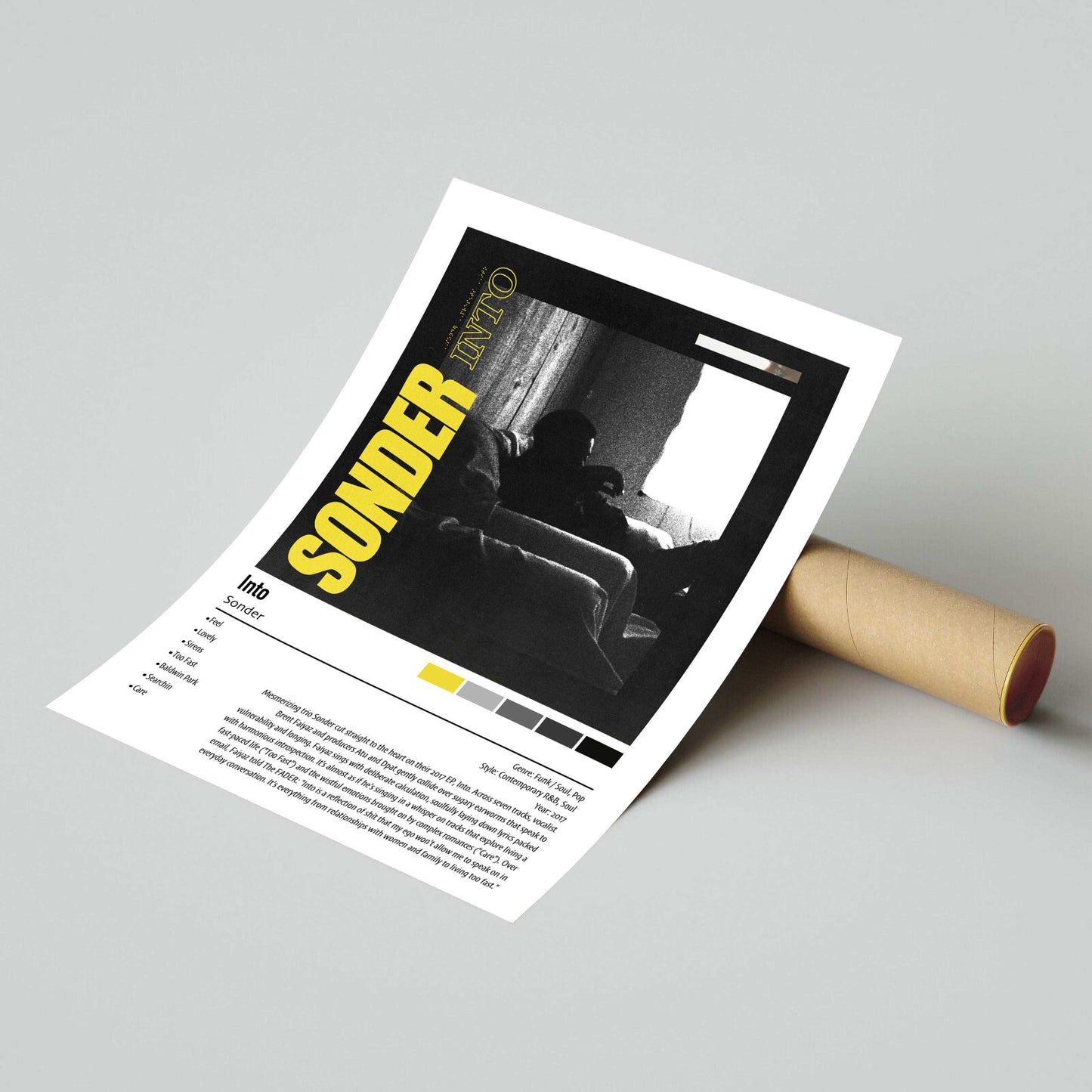 Sonder | Into | Custom Album Cover Poster Print