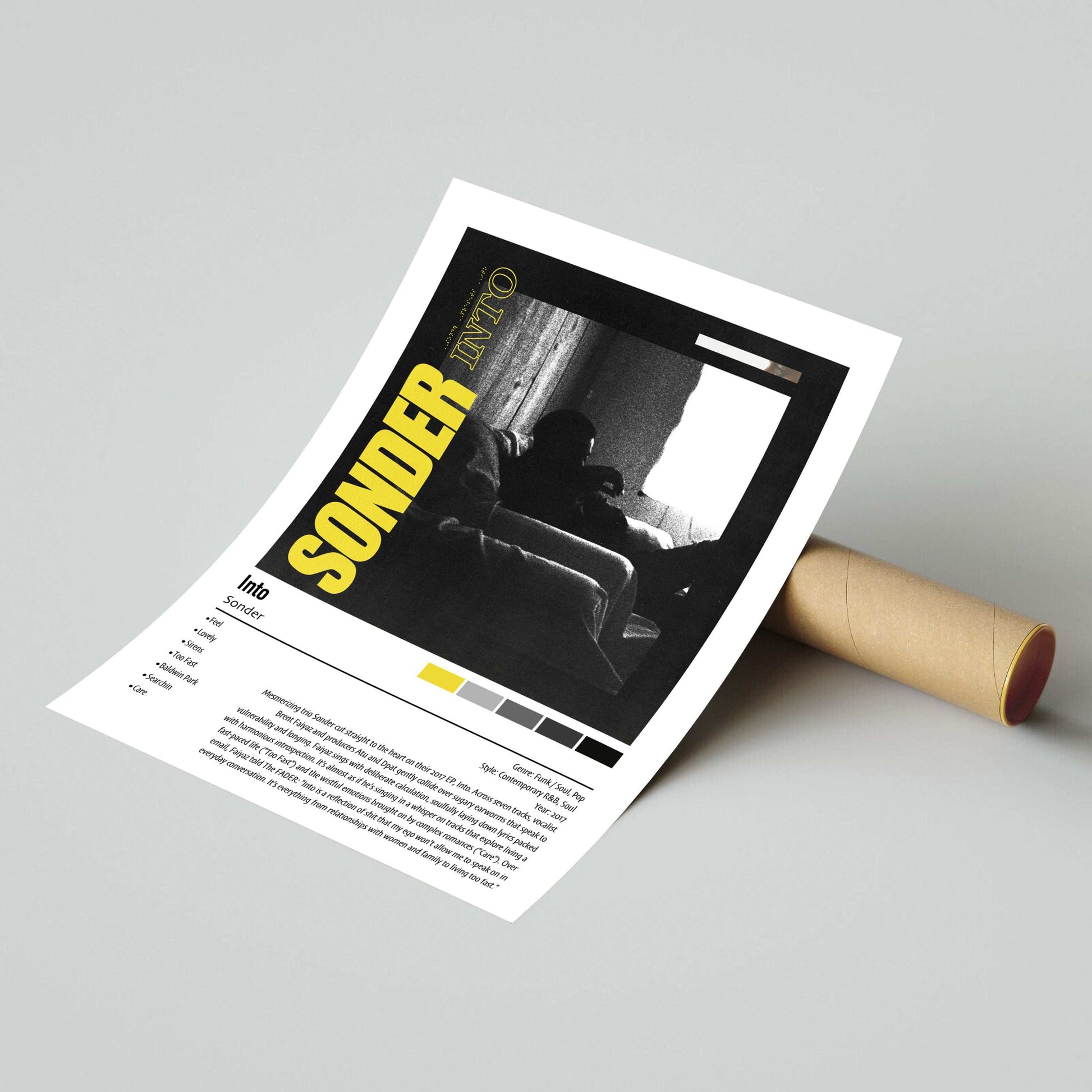 Sonder | Into | Custom Album Cover Poster Print