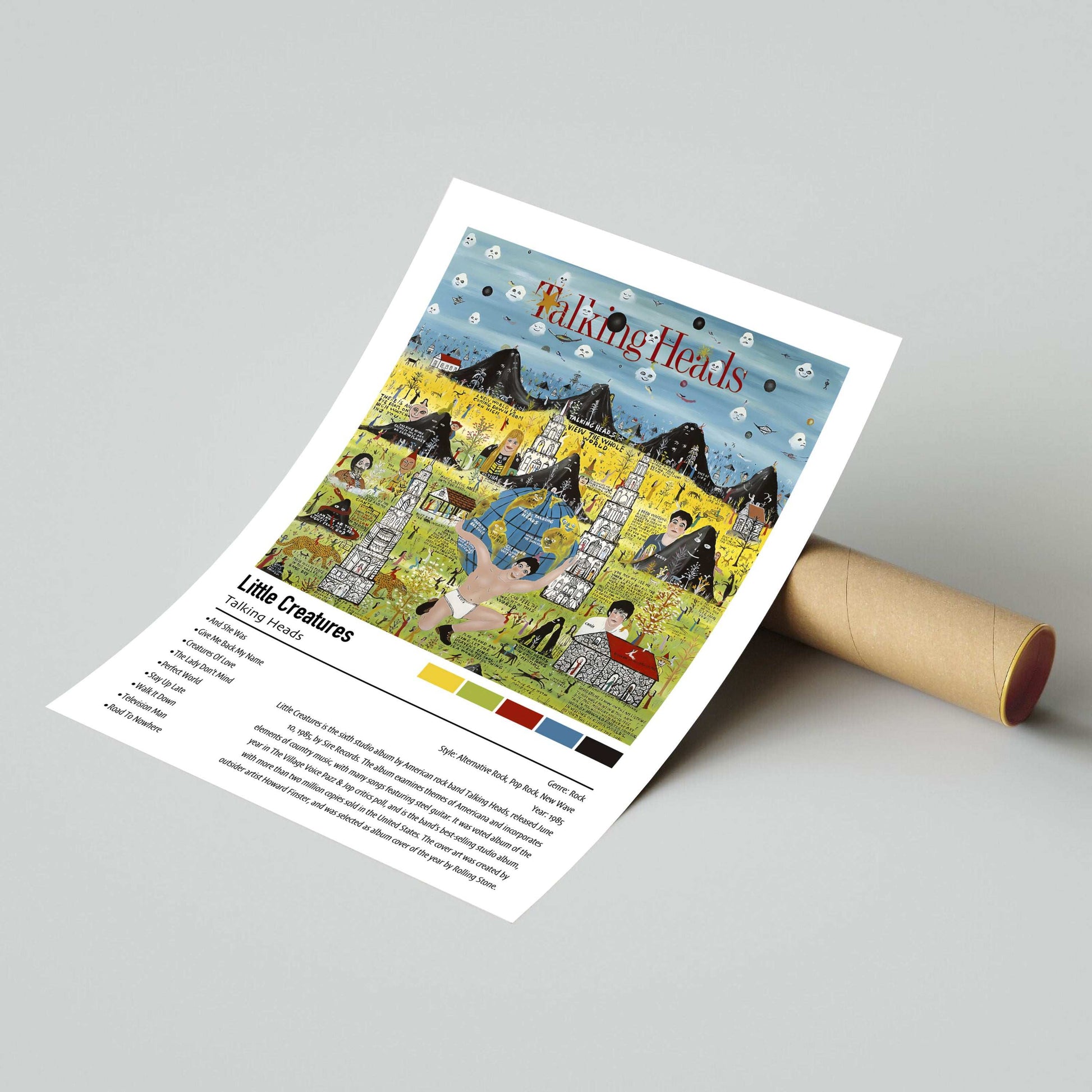 Talking Heads | Little Creatures | Custom Album Cover Poster Print