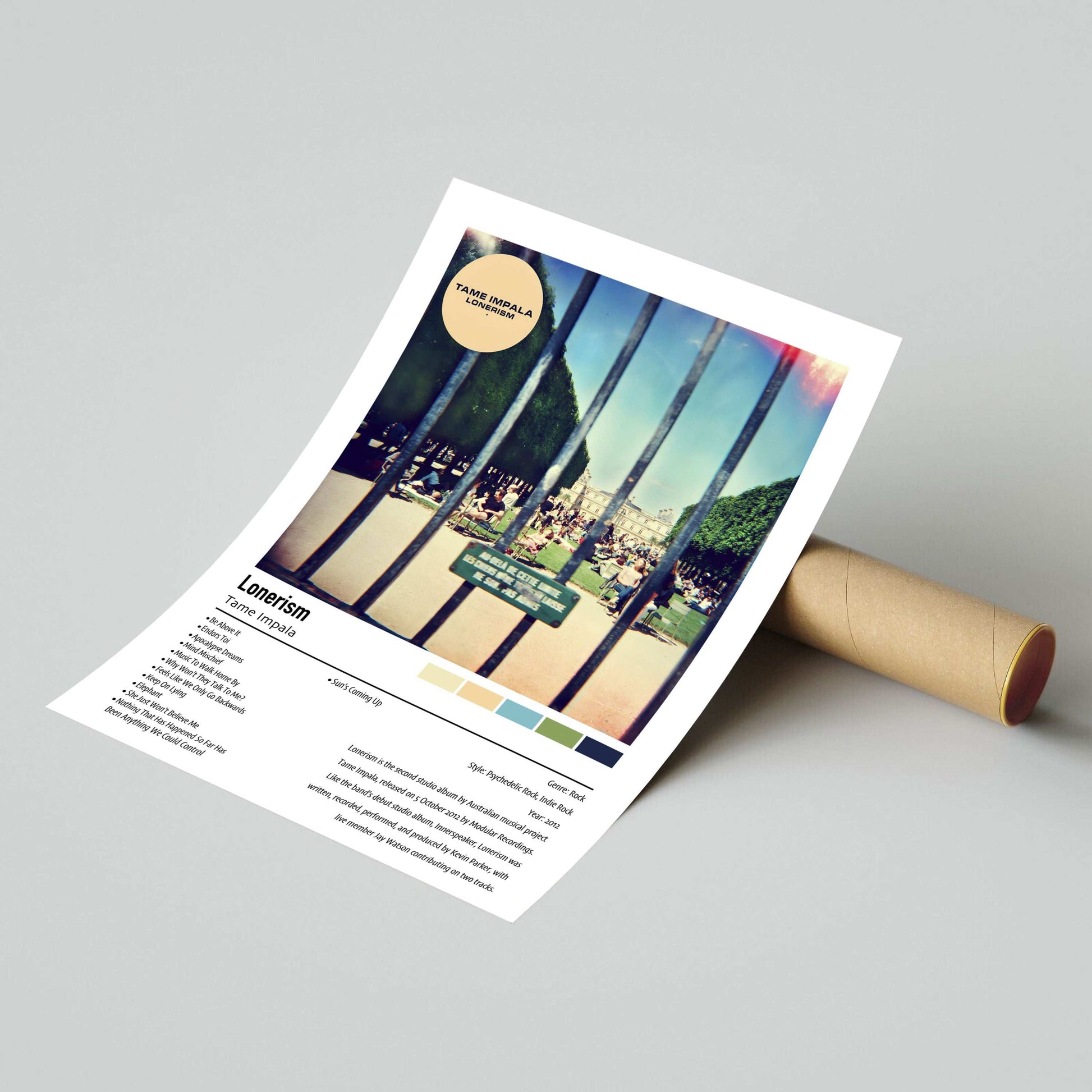 Tame Impala | Lonerism | Custom Album Cover Poster Print