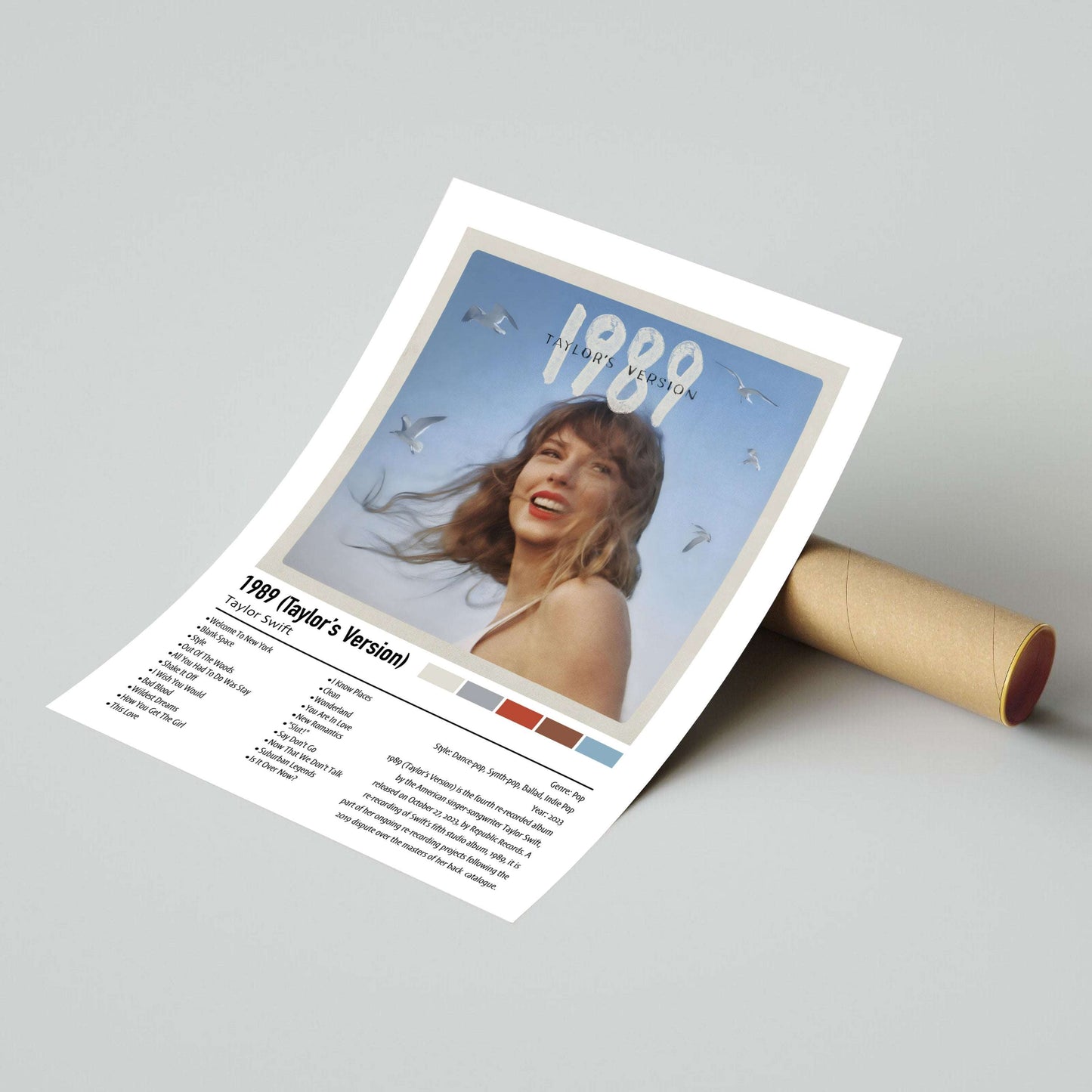 Taylor Swift | 1989 (Taylor's Version) | Custom Album Cover Poster Print