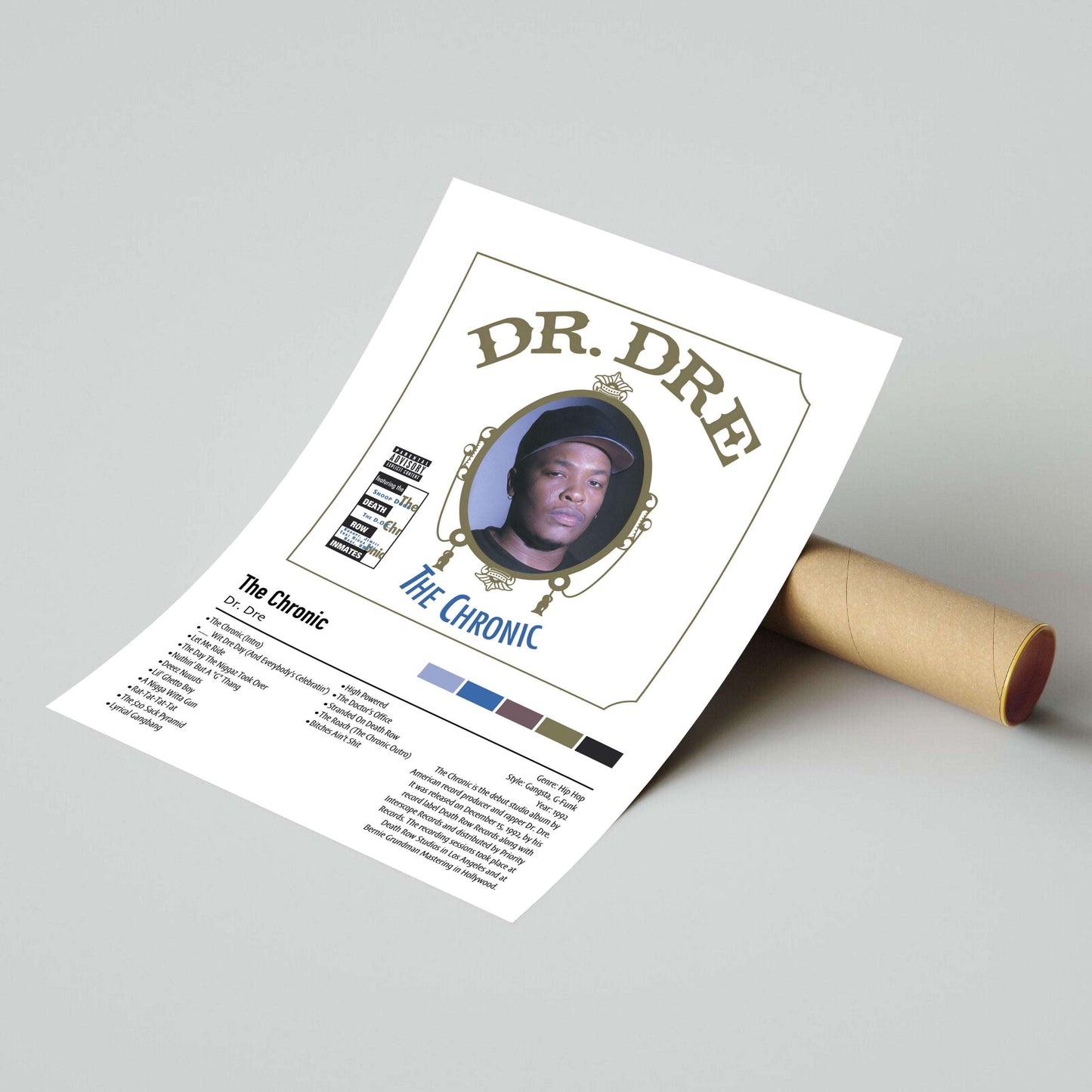 Dr. Dre | The Chronic | Custom Album Cover Poster Print