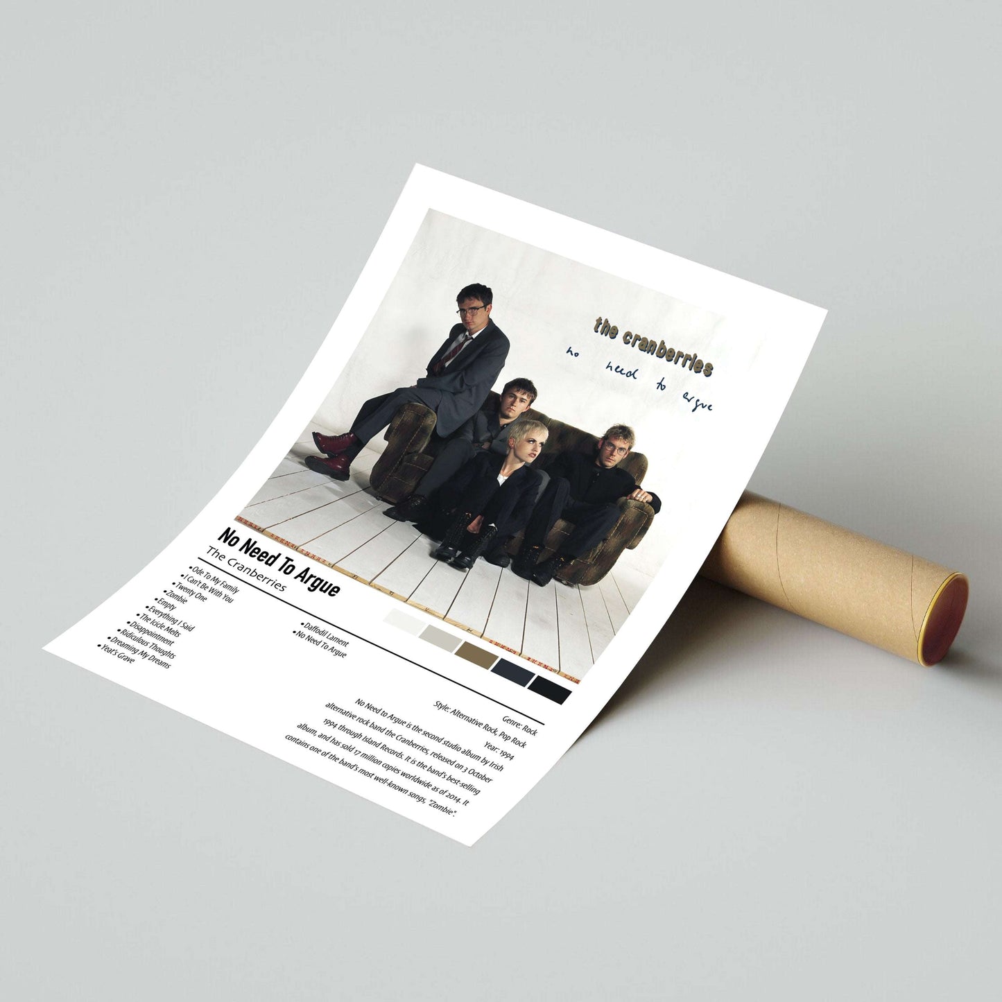 The Cranberries | No Need To Argue | Custom Album Cover Poster Print